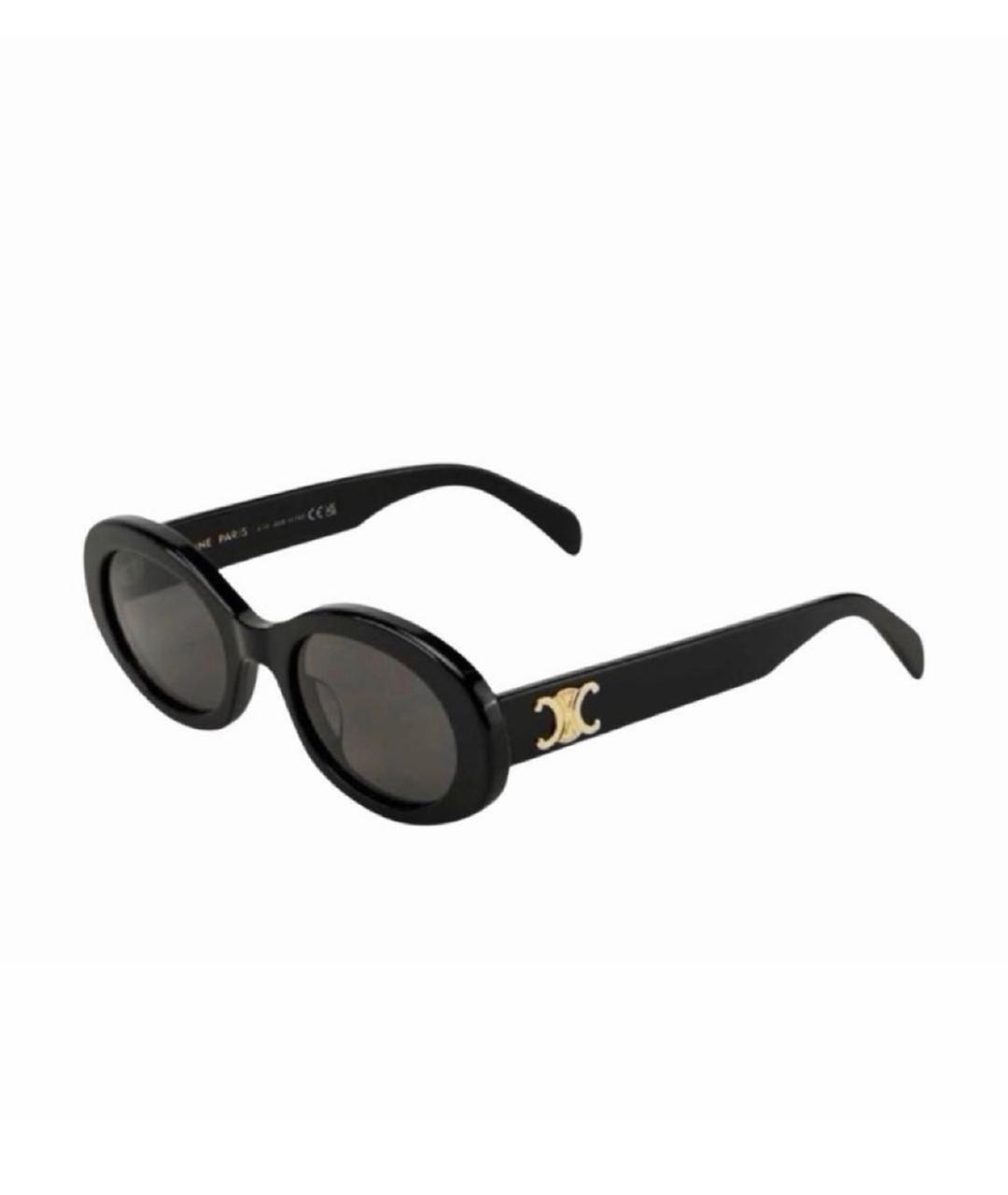 CELINE Черные пластиковые солнцезащитные очки, фото 4