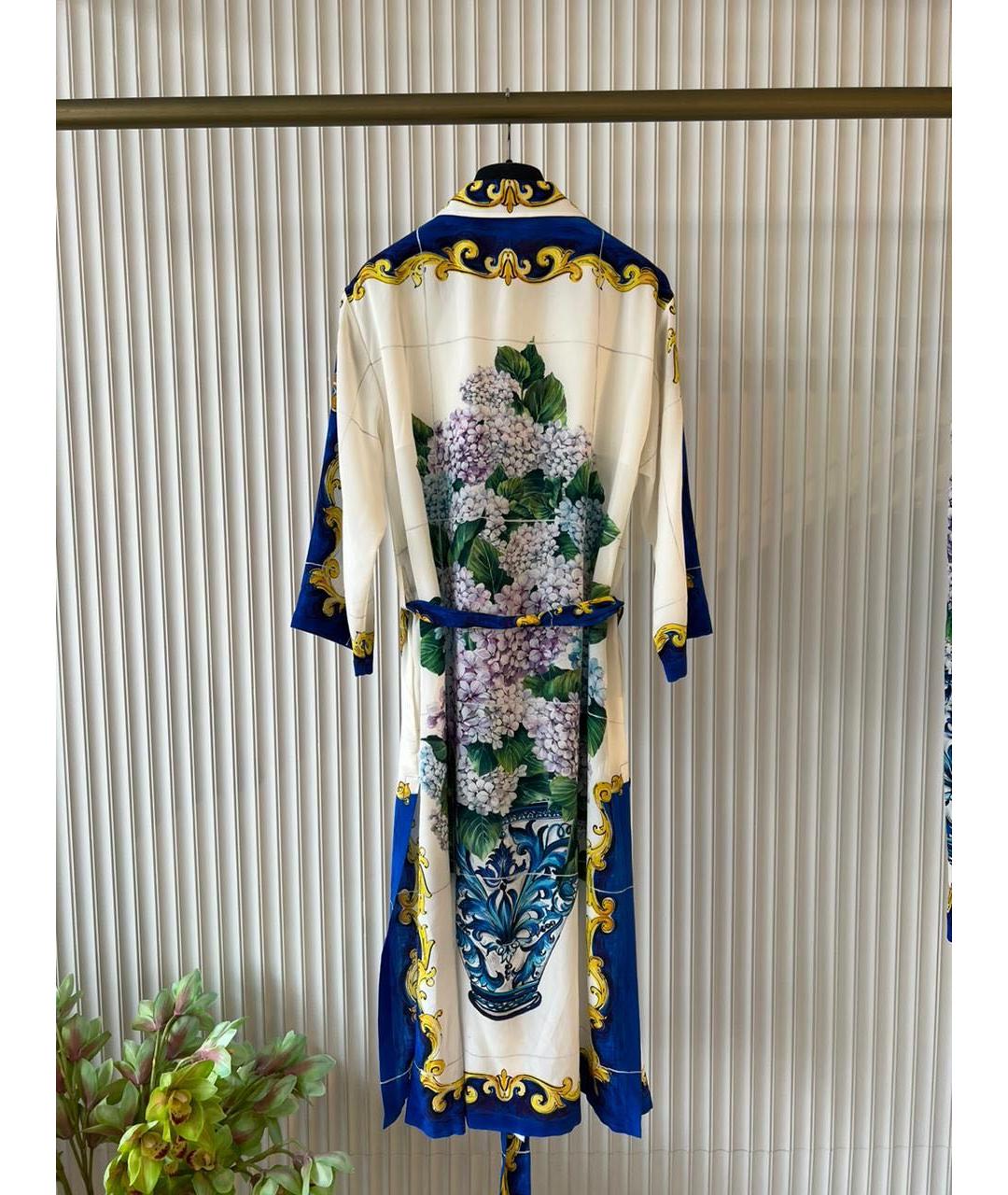 DOLCE&GABBANA Мульти шелковый костюм с брюками, фото 2