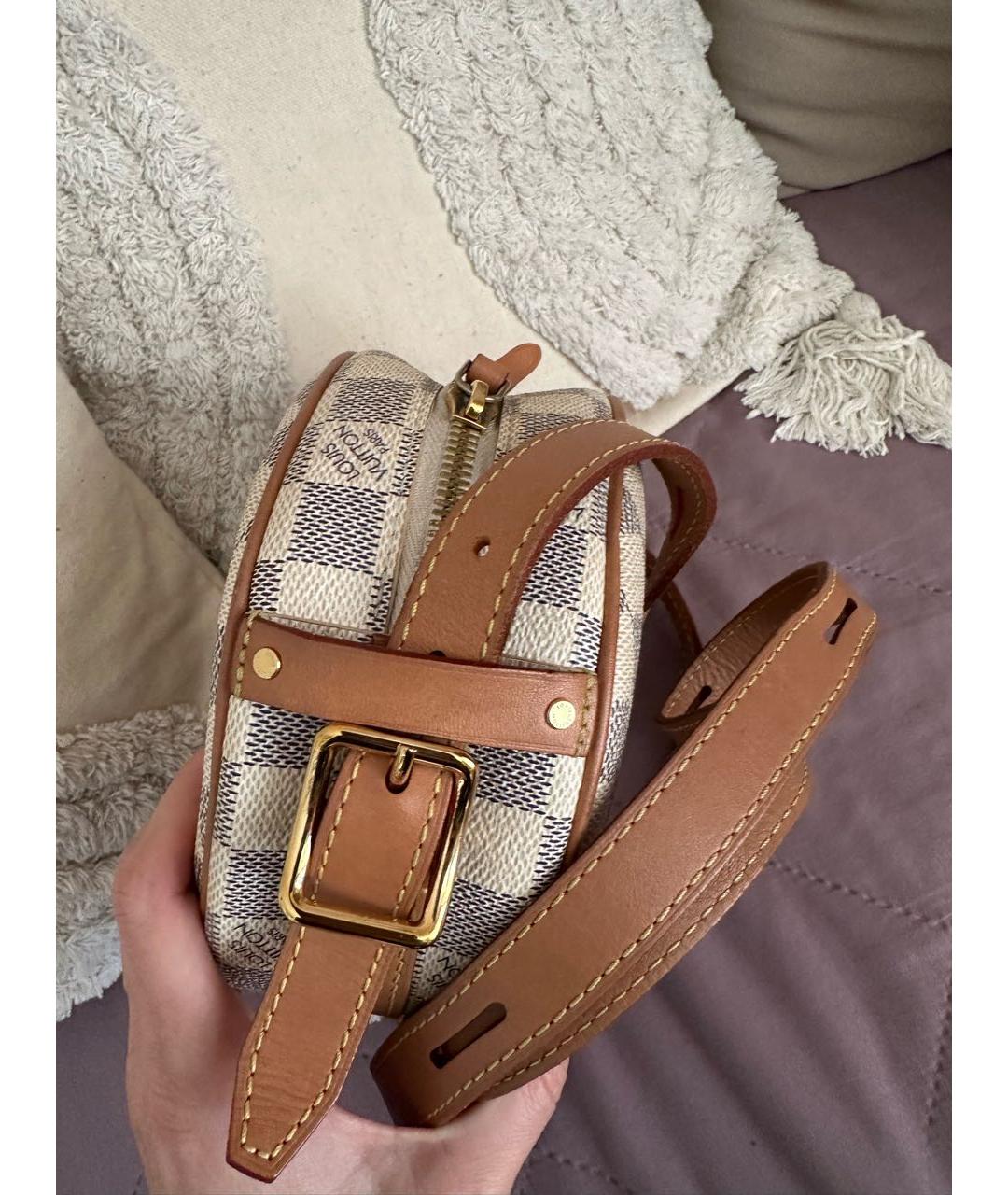 LOUIS VUITTON Белая сумка через плечо, фото 4