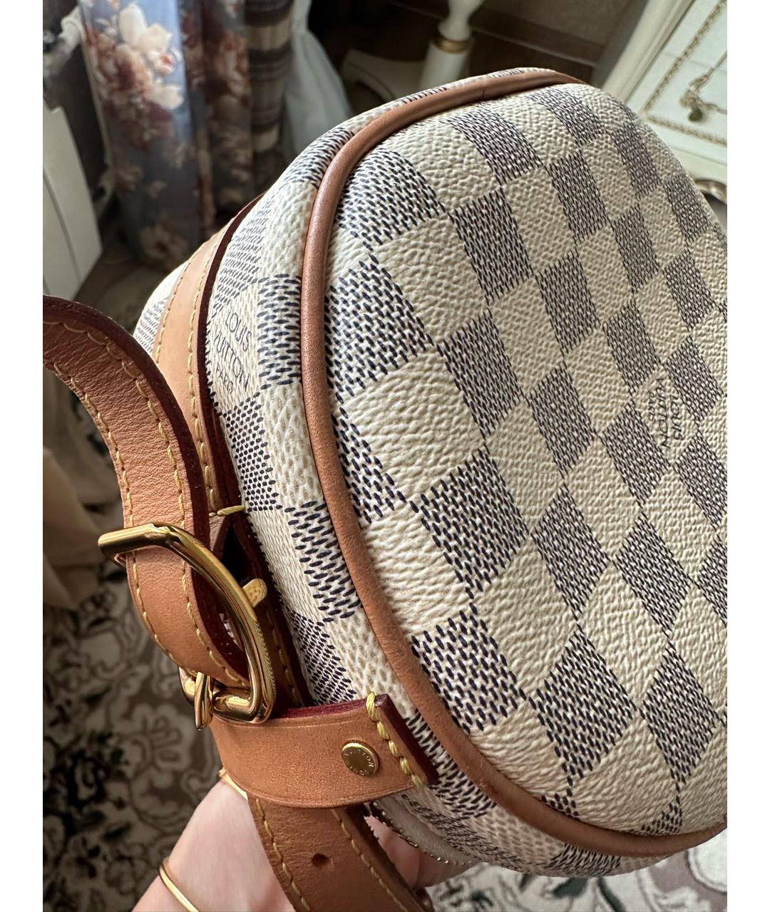 LOUIS VUITTON Белая сумка через плечо, фото 8