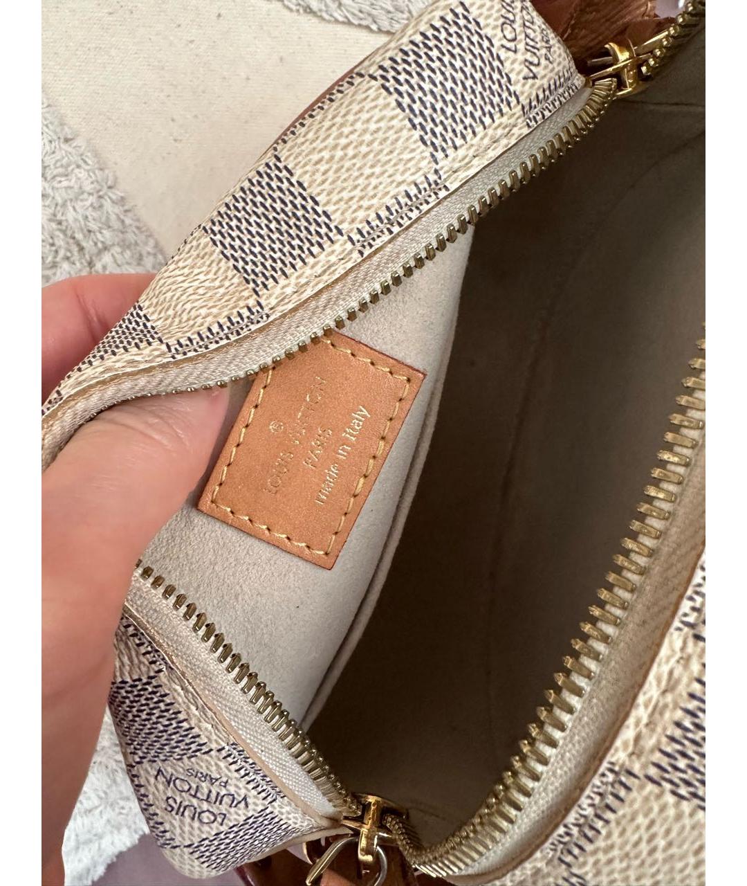 LOUIS VUITTON Белая сумка через плечо, фото 7