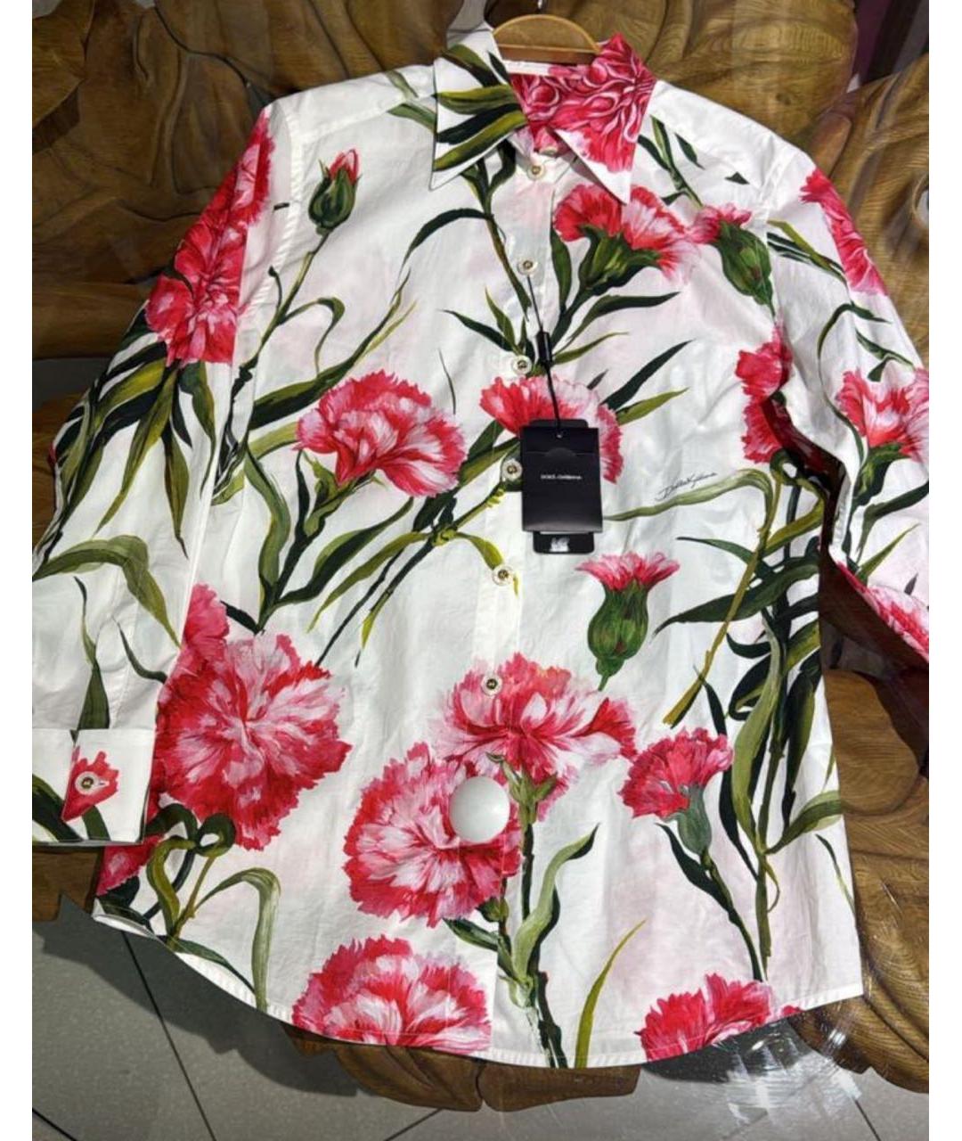 DOLCE&GABBANA Мульти хлопковая рубашка, фото 5