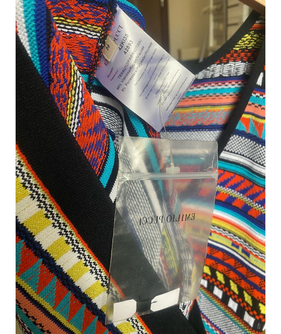 EMILIO PUCCI Мульти вискозное платье, фото 5