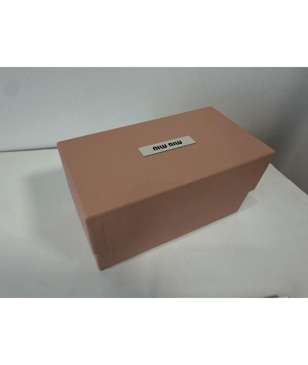 MIU MIU Розовые металлические солнцезащитные очки, фото 4
