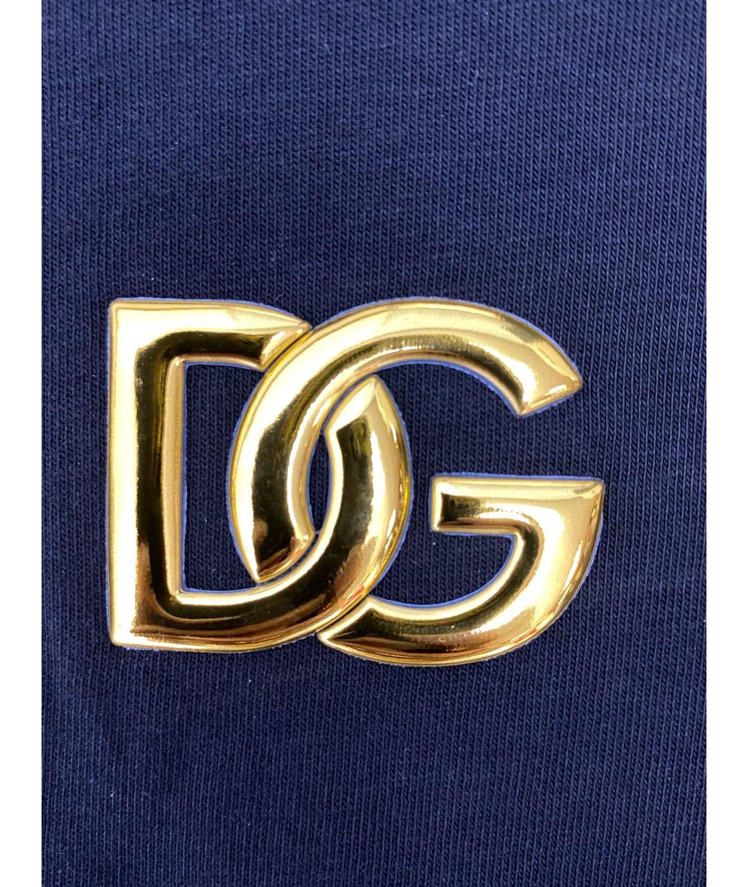 DOLCE&GABBANA Черная хлопковая футболка, фото 4