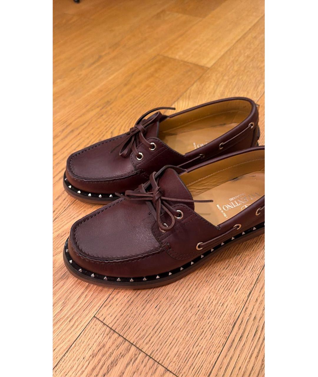 VALENTINO Коричневые кожаные туфли, фото 6