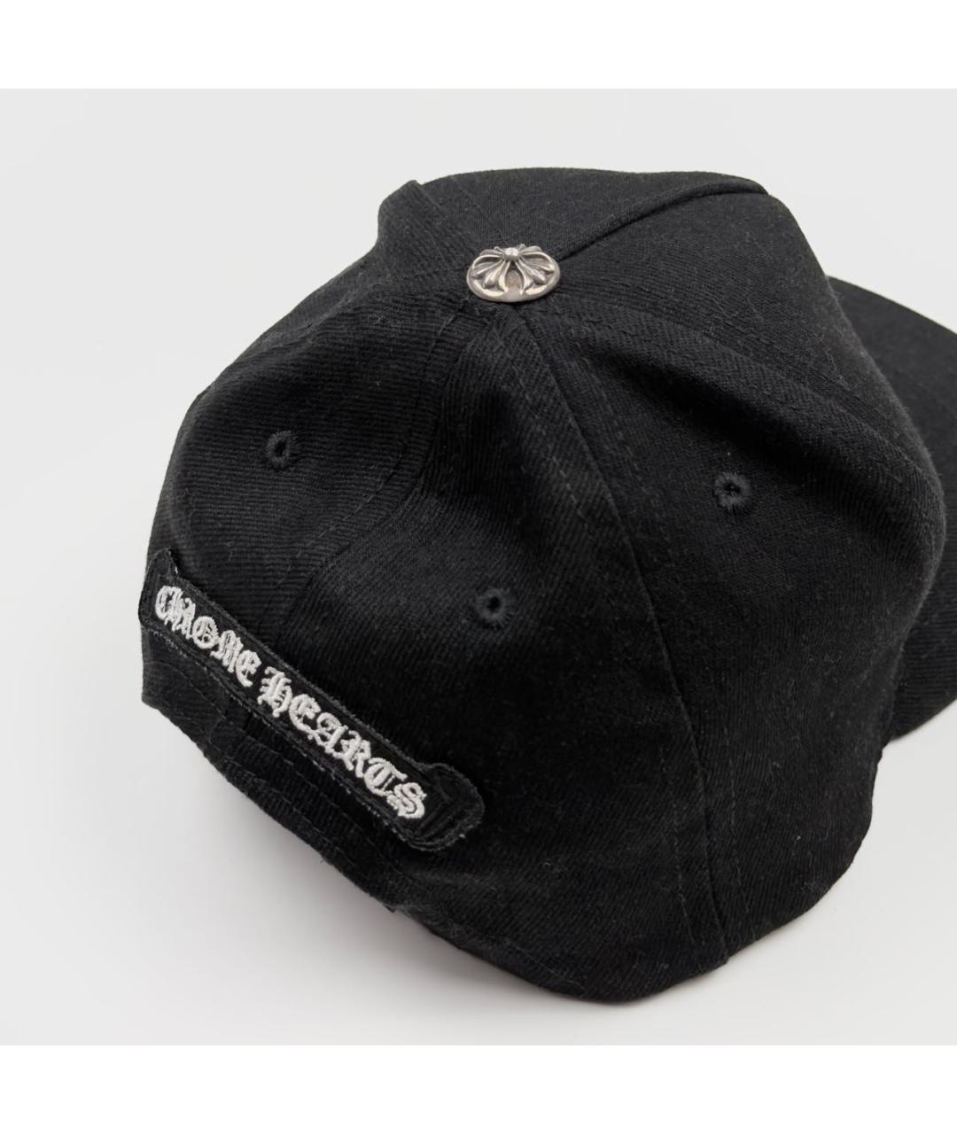 CHROME HEARTS Черная хлопковая кепка/бейсболка, фото 3