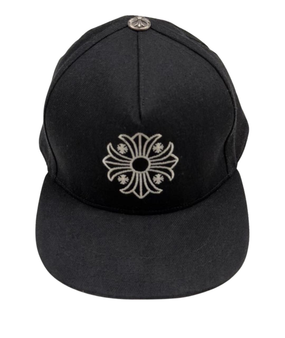 CHROME HEARTS Черная хлопковая кепка/бейсболка, фото 1