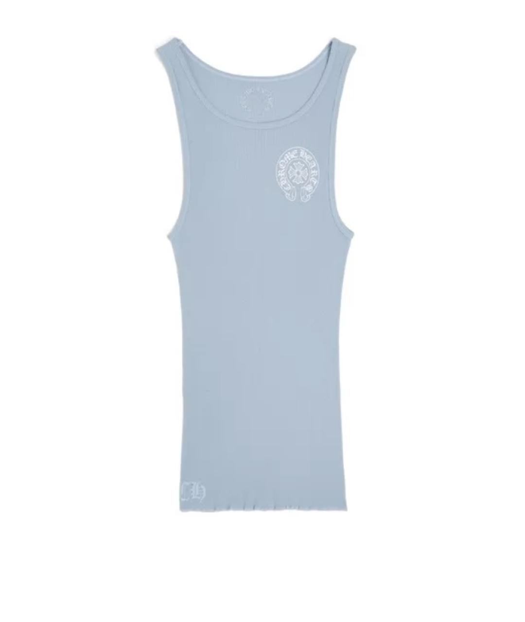 CHROME HEARTS Голубая майка, фото 2