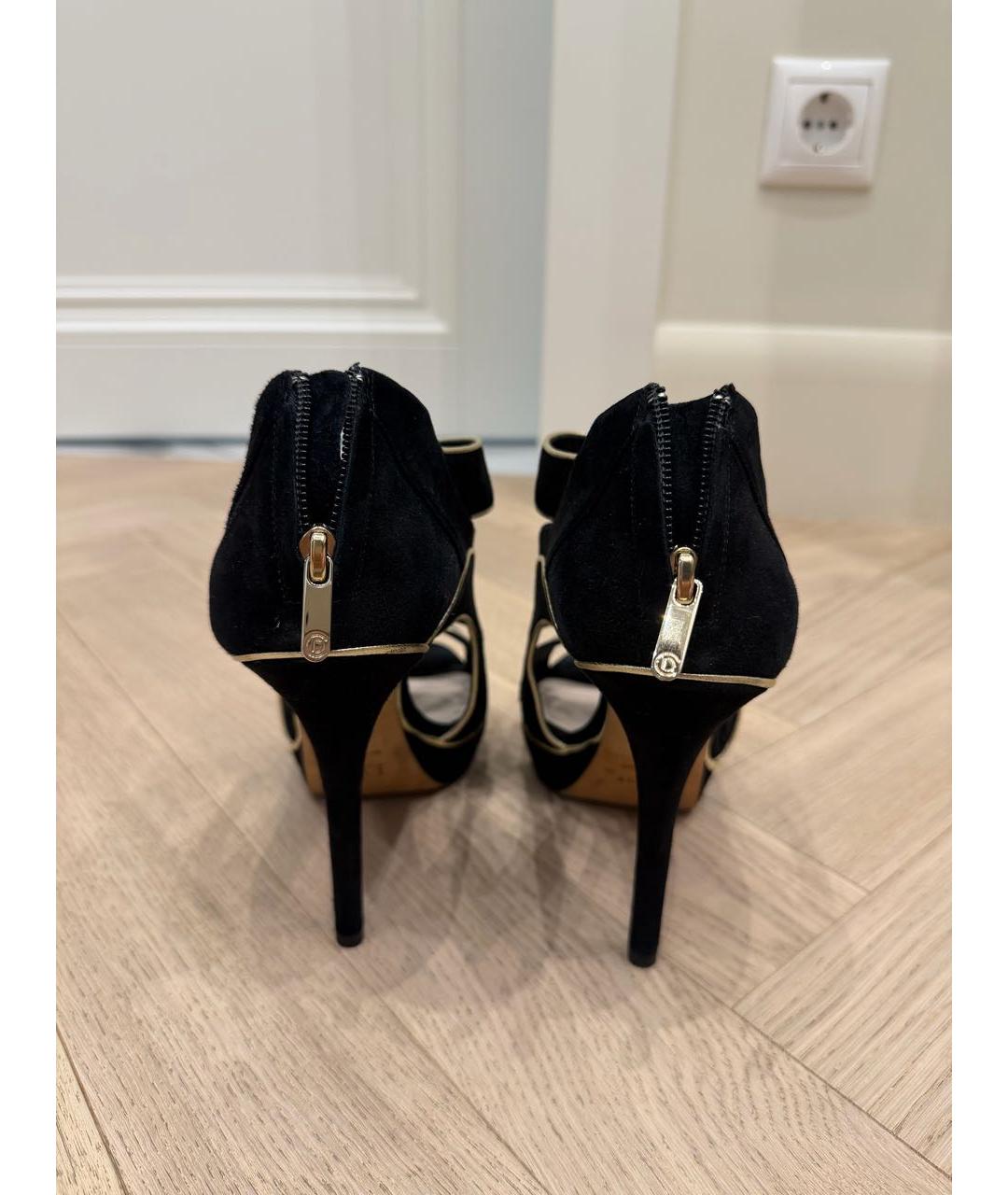 CHRISTIAN DIOR Черные замшевые туфли, фото 3