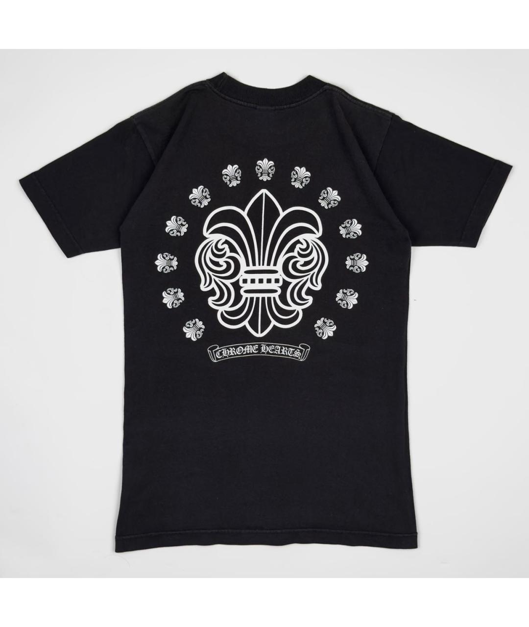 CHROME HEARTS Черная хлопковая футболка, фото 2