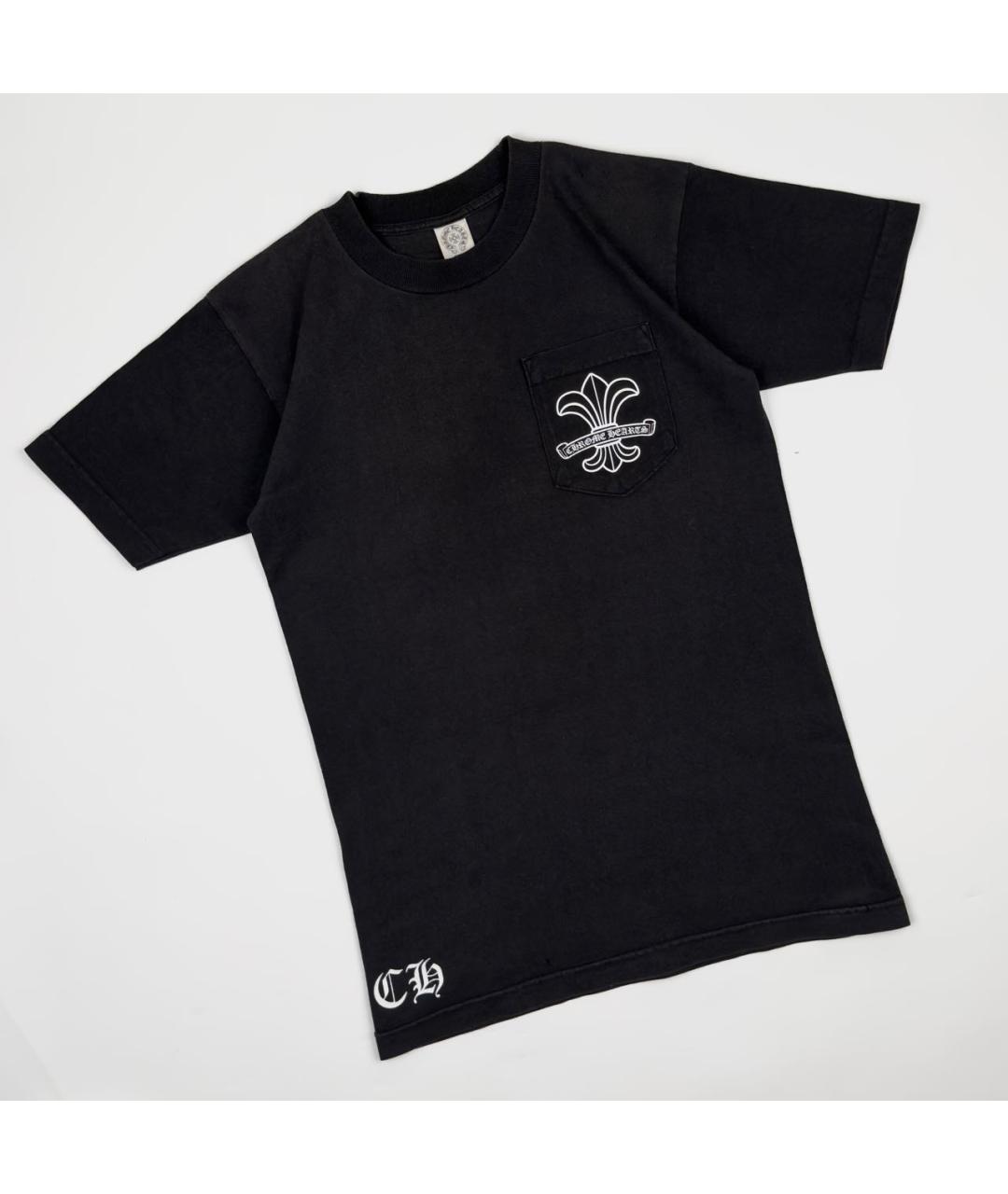 CHROME HEARTS Черная хлопковая футболка, фото 5