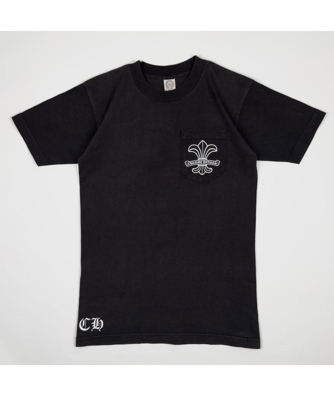 CHROME HEARTS Черная хлопковая футболка, фото 8
