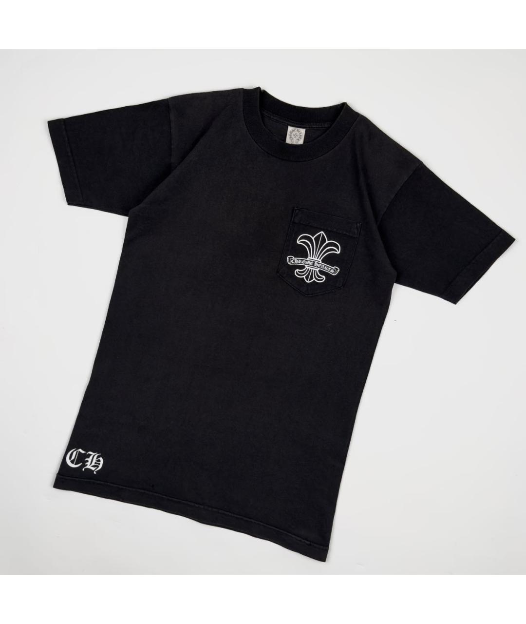 CHROME HEARTS Черная хлопковая футболка, фото 6