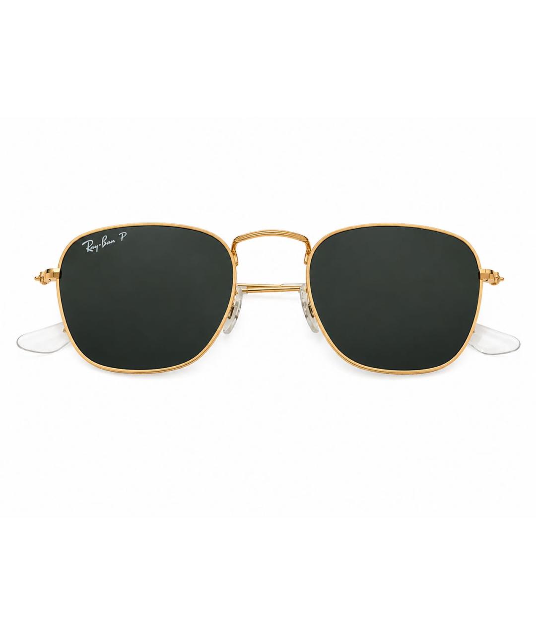 RAY BAN Золотые металлические солнцезащитные очки, фото 1