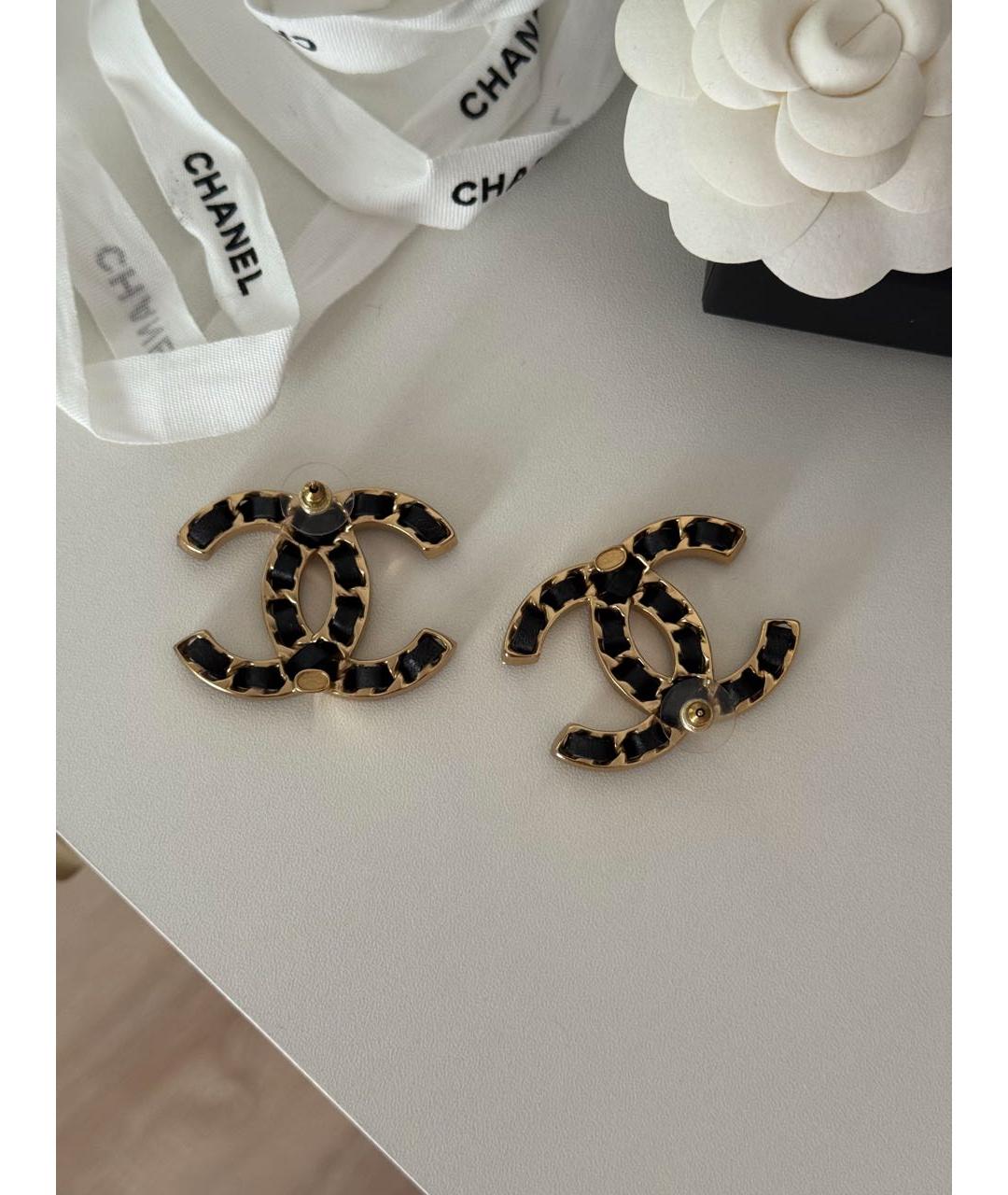 CHANEL Золотые серьги, фото 3