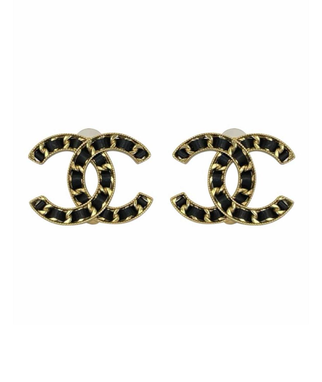 CHANEL Золотые серьги, фото 1