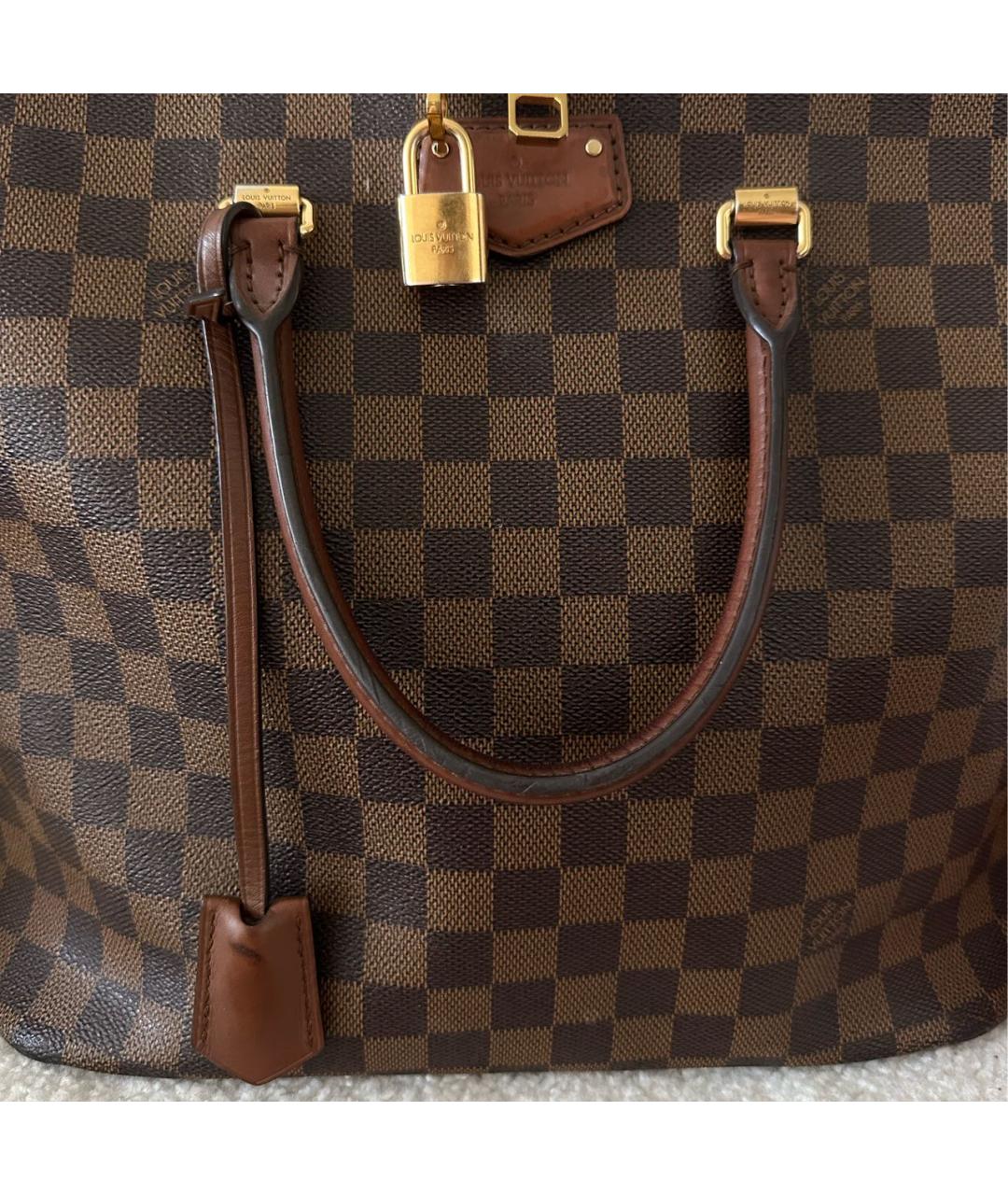 LOUIS VUITTON Коричневая сумка тоут, фото 4