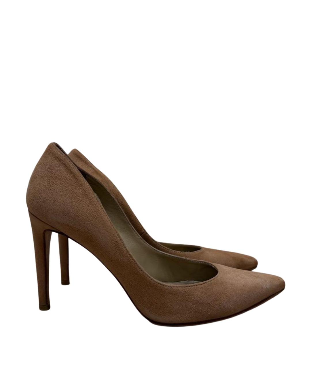 STUART WEITZMAN Бежевые замшевые туфли, фото 1