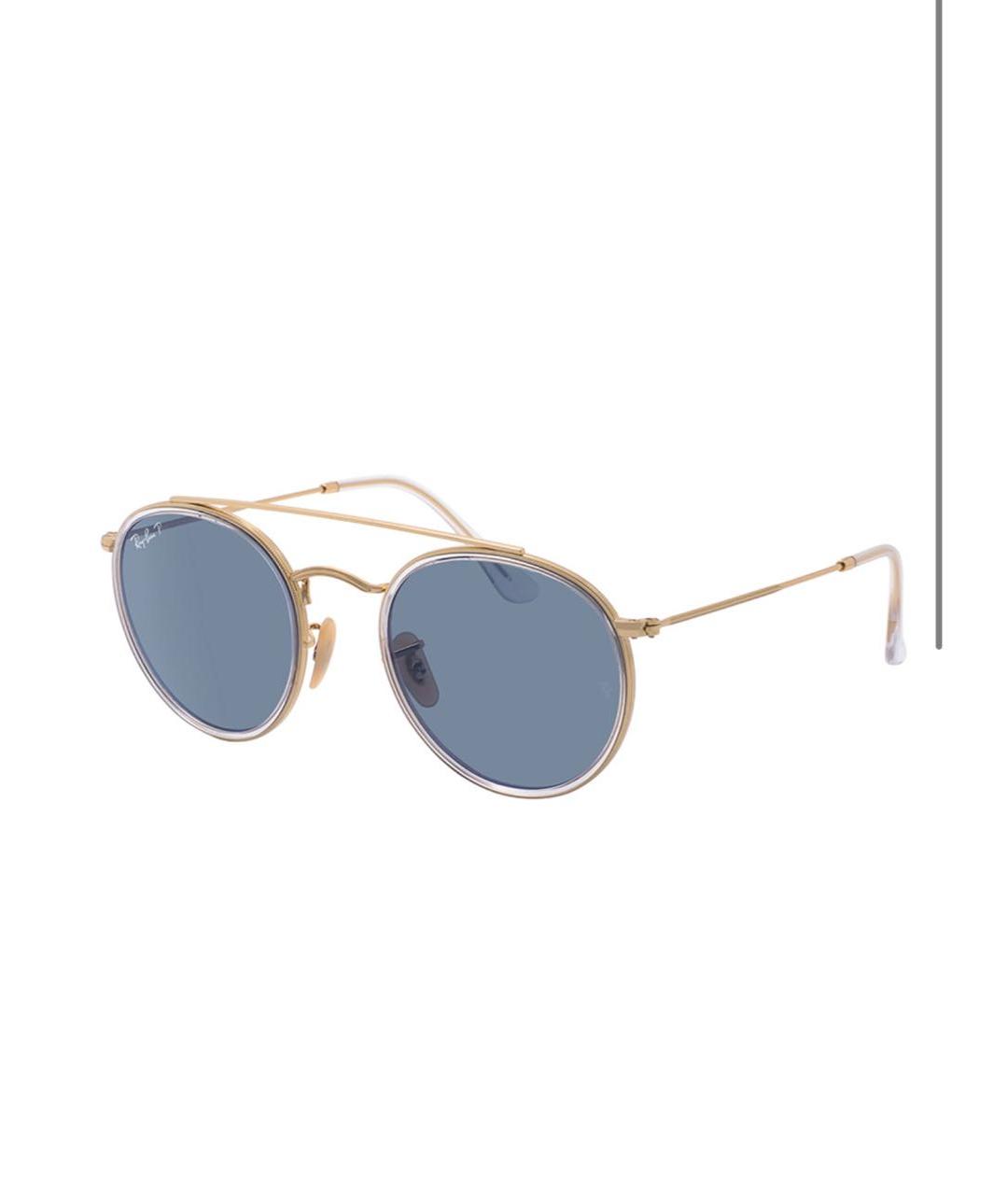 RAY BAN Голубые металлические солнцезащитные очки, фото 2