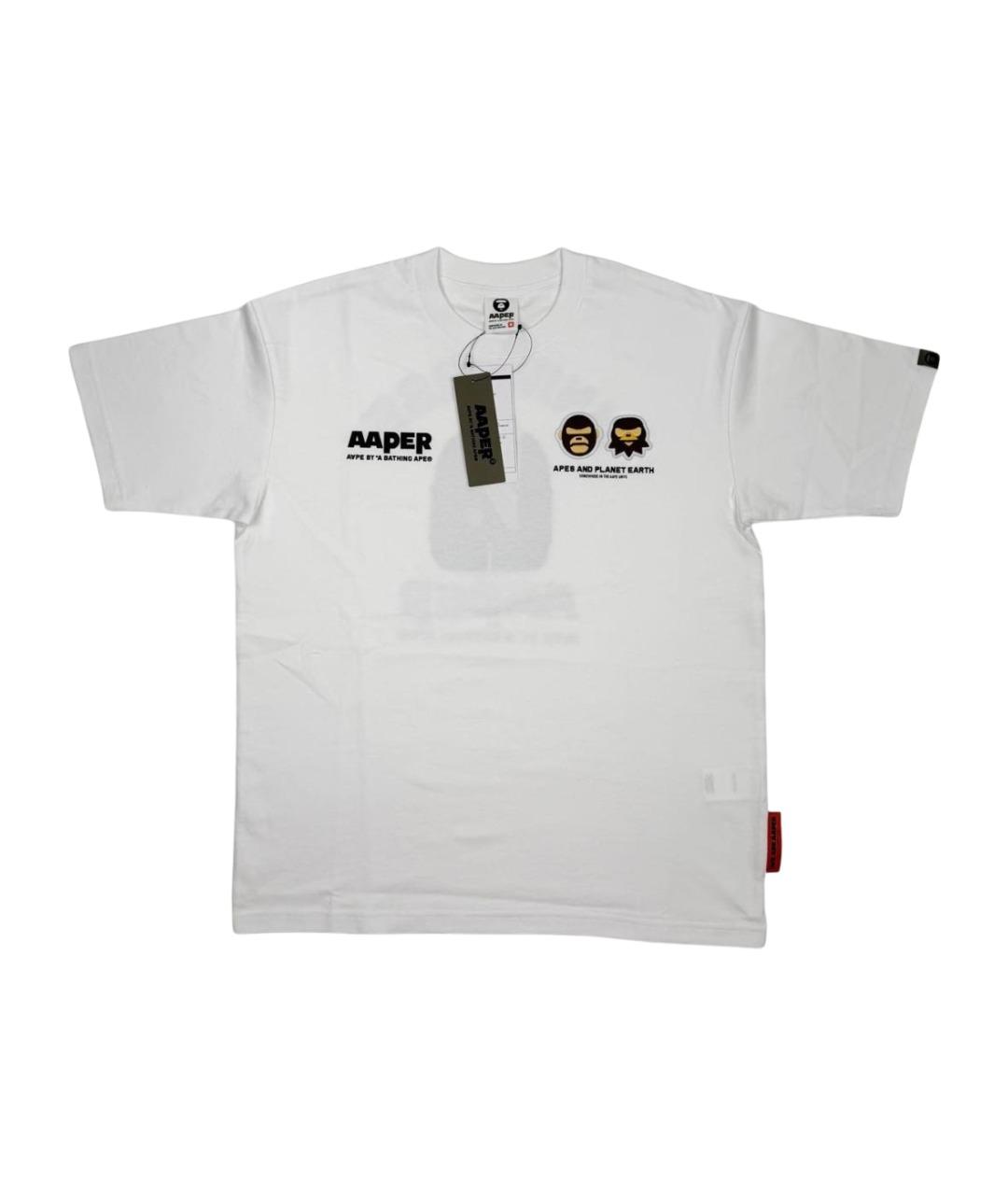 BAPE Белая хлопковая футболка, фото 1