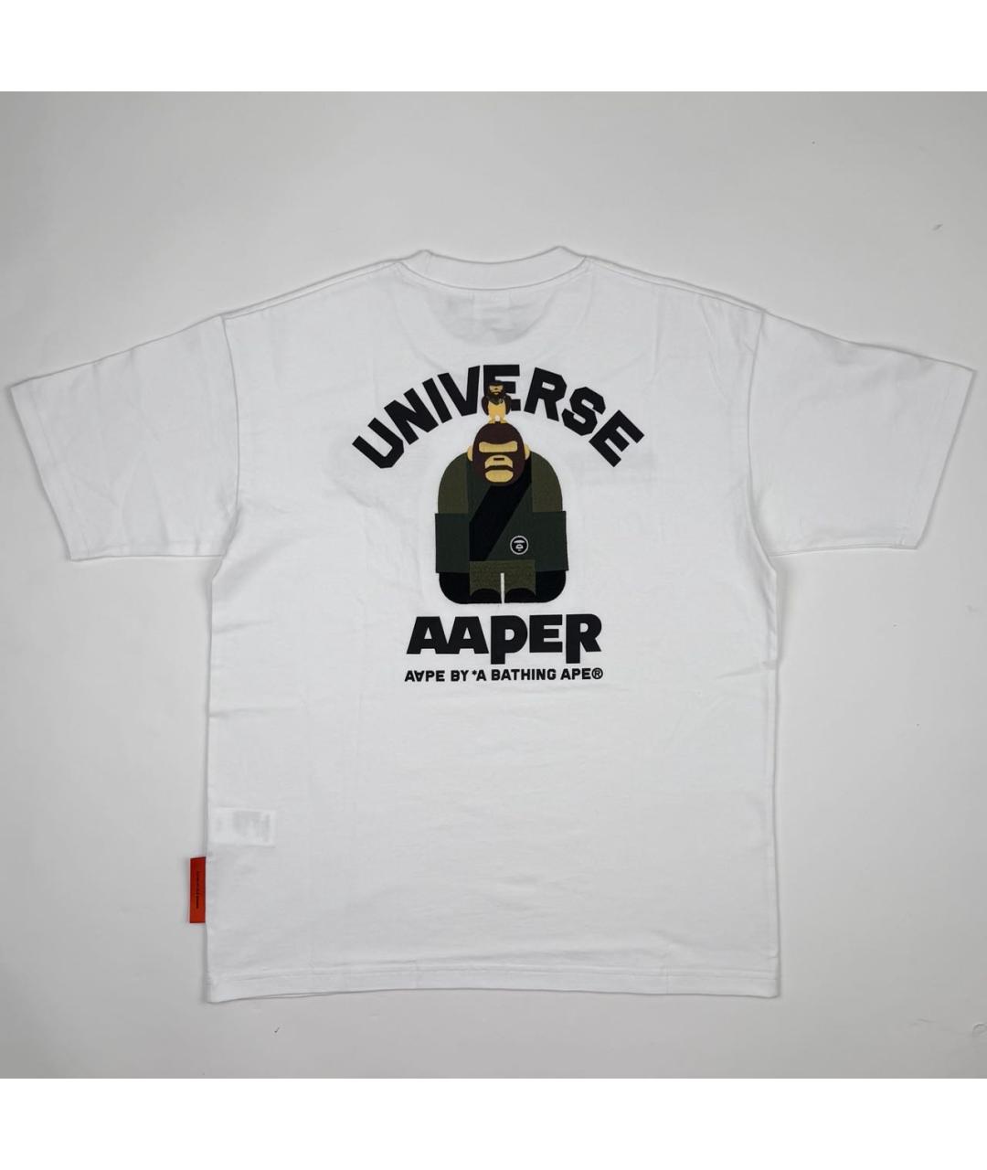 BAPE Белая хлопковая футболка, фото 2