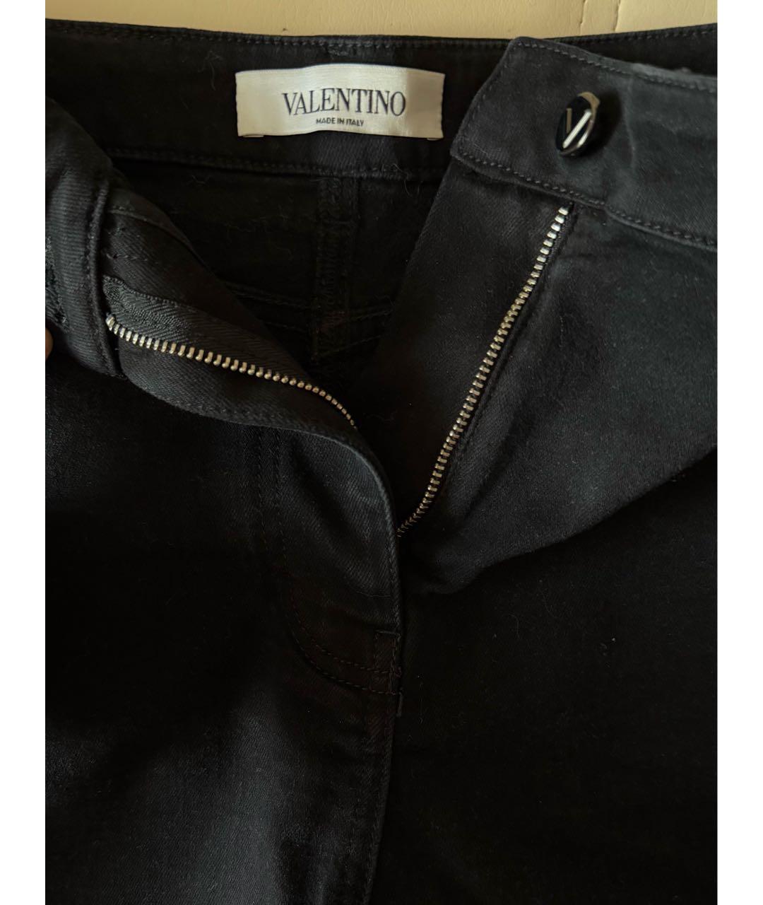 VALENTINO Черные хлопко-эластановые шорты, фото 3