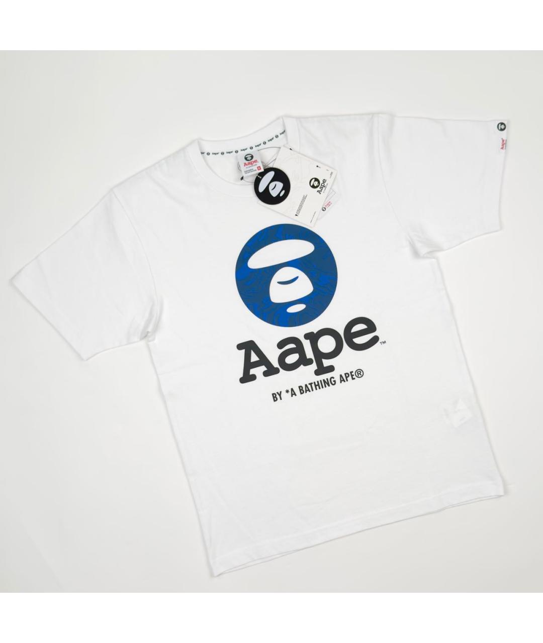 BAPE Белая хлопковая футболка, фото 6