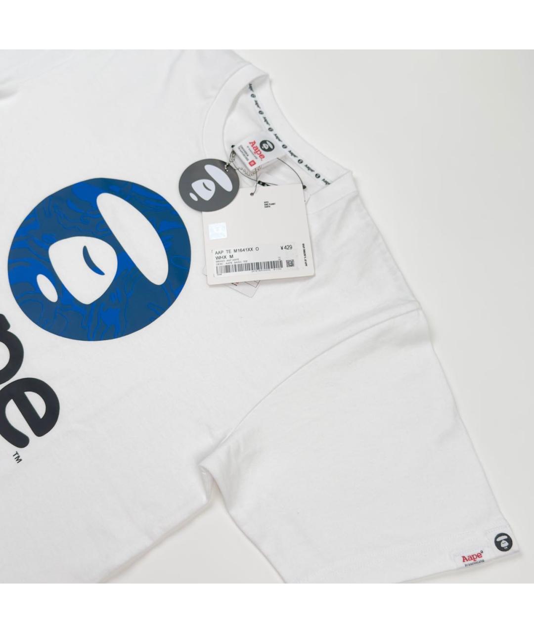BAPE Белая хлопковая футболка, фото 3
