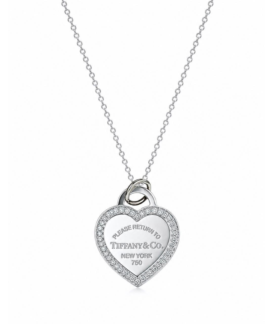 TIFFANY&CO Серебряная подвеска из белого золота, фото 2