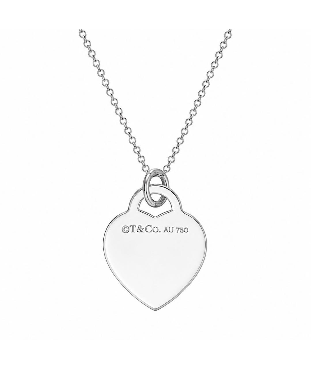 TIFFANY&CO Серебряная подвеска из белого золота, фото 6