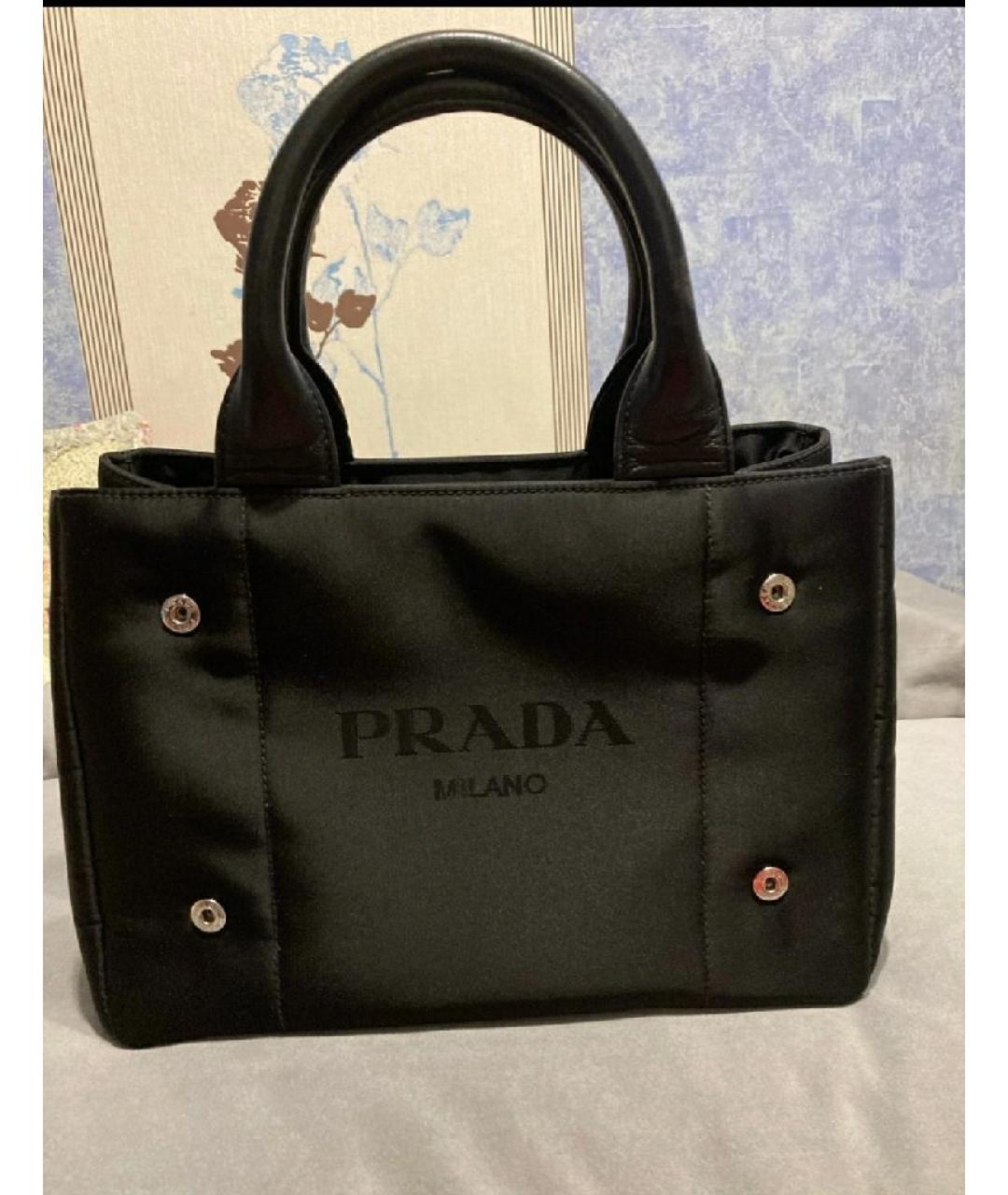 PRADA Черная сумка с короткими ручками, фото 8