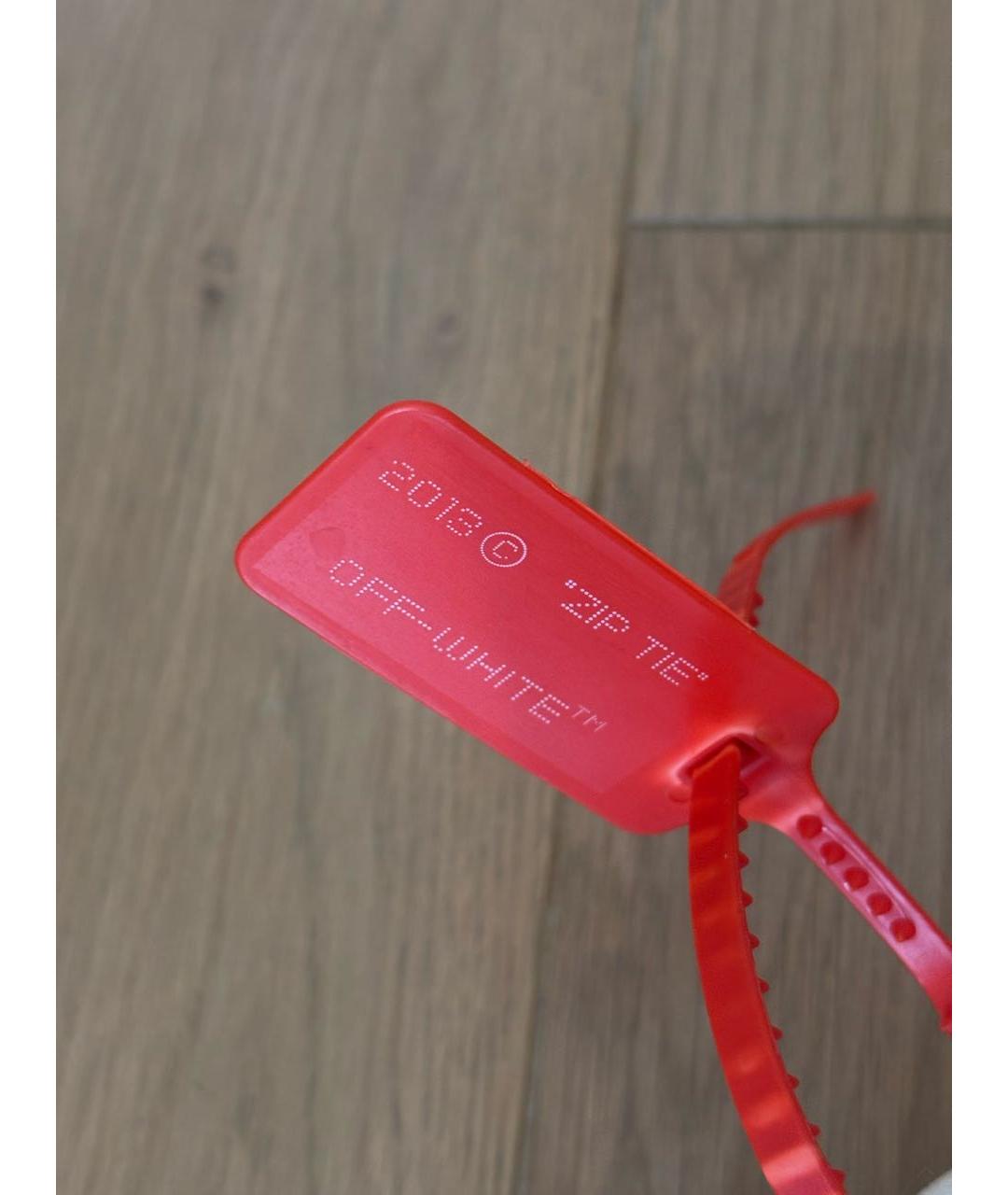 OFF-WHITE Белые текстильные высокие кроссовки / кеды, фото 5