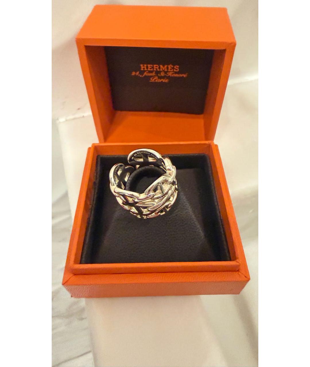 HERMES Серебряное серебряное кольцо, фото 2