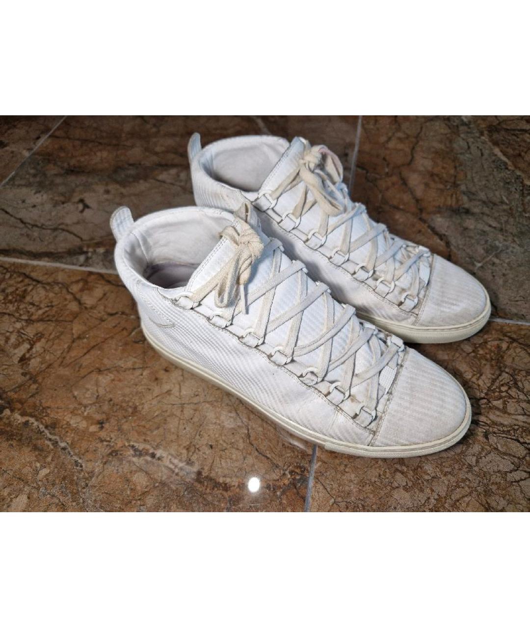 BALENCIAGA Кожаные высокие кроссовки / кеды, фото 7