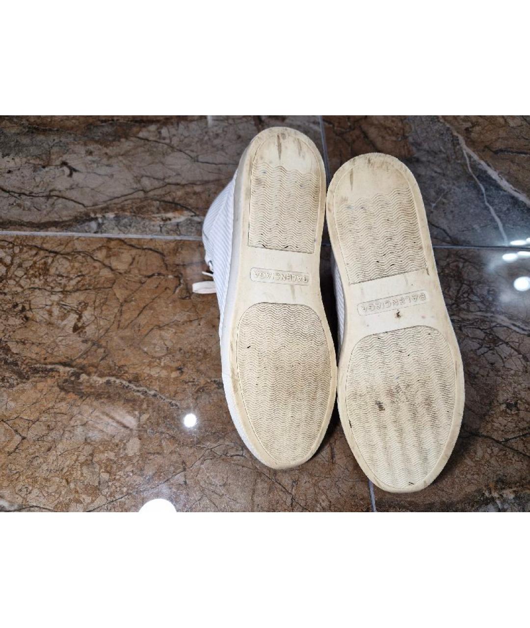 BALENCIAGA Кожаные высокие кроссовки / кеды, фото 8