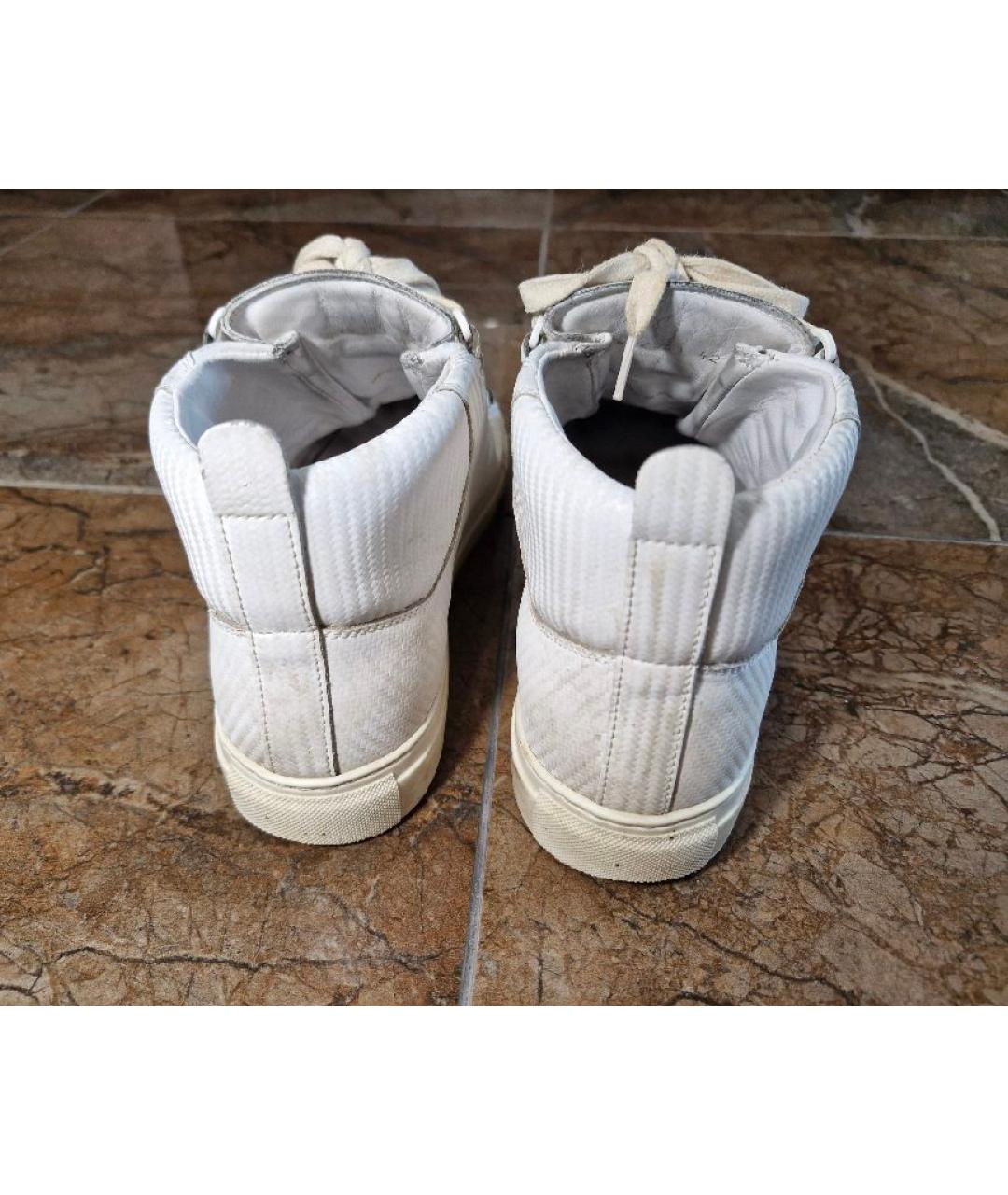 BALENCIAGA Кожаные высокие кроссовки / кеды, фото 5