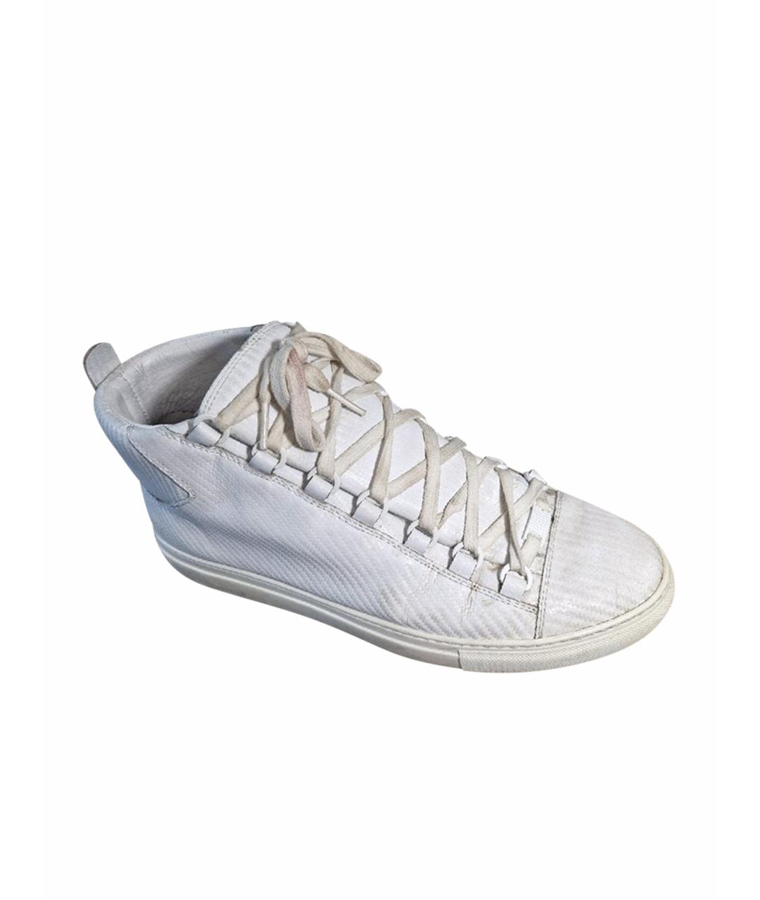 BALENCIAGA Кожаные высокие кроссовки / кеды, фото 1