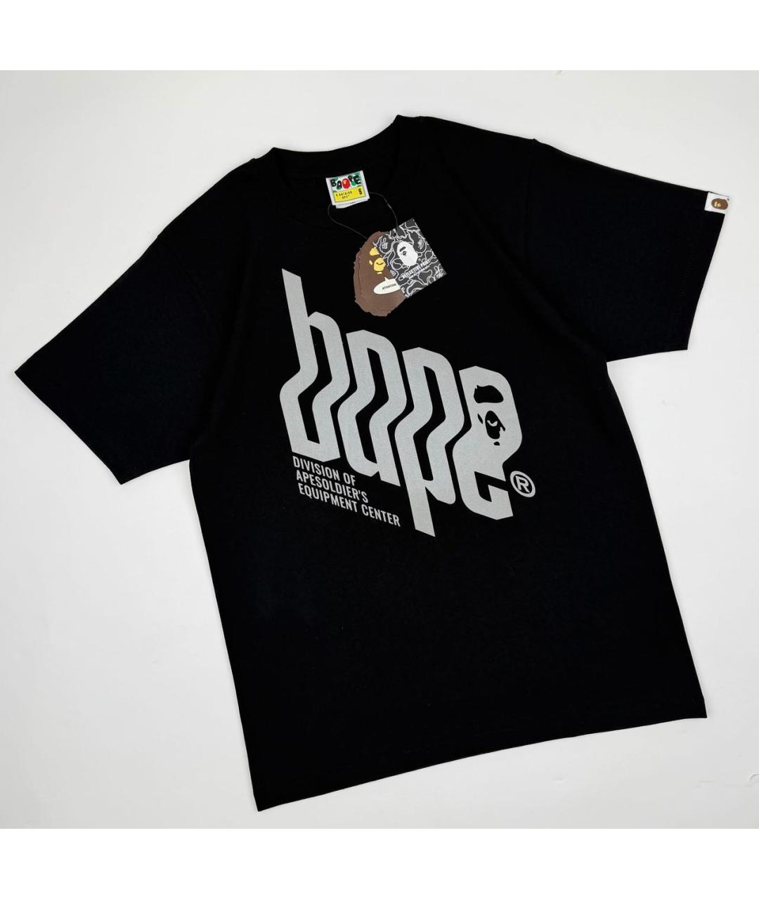 BAPE Черная хлопковая футболка, фото 6