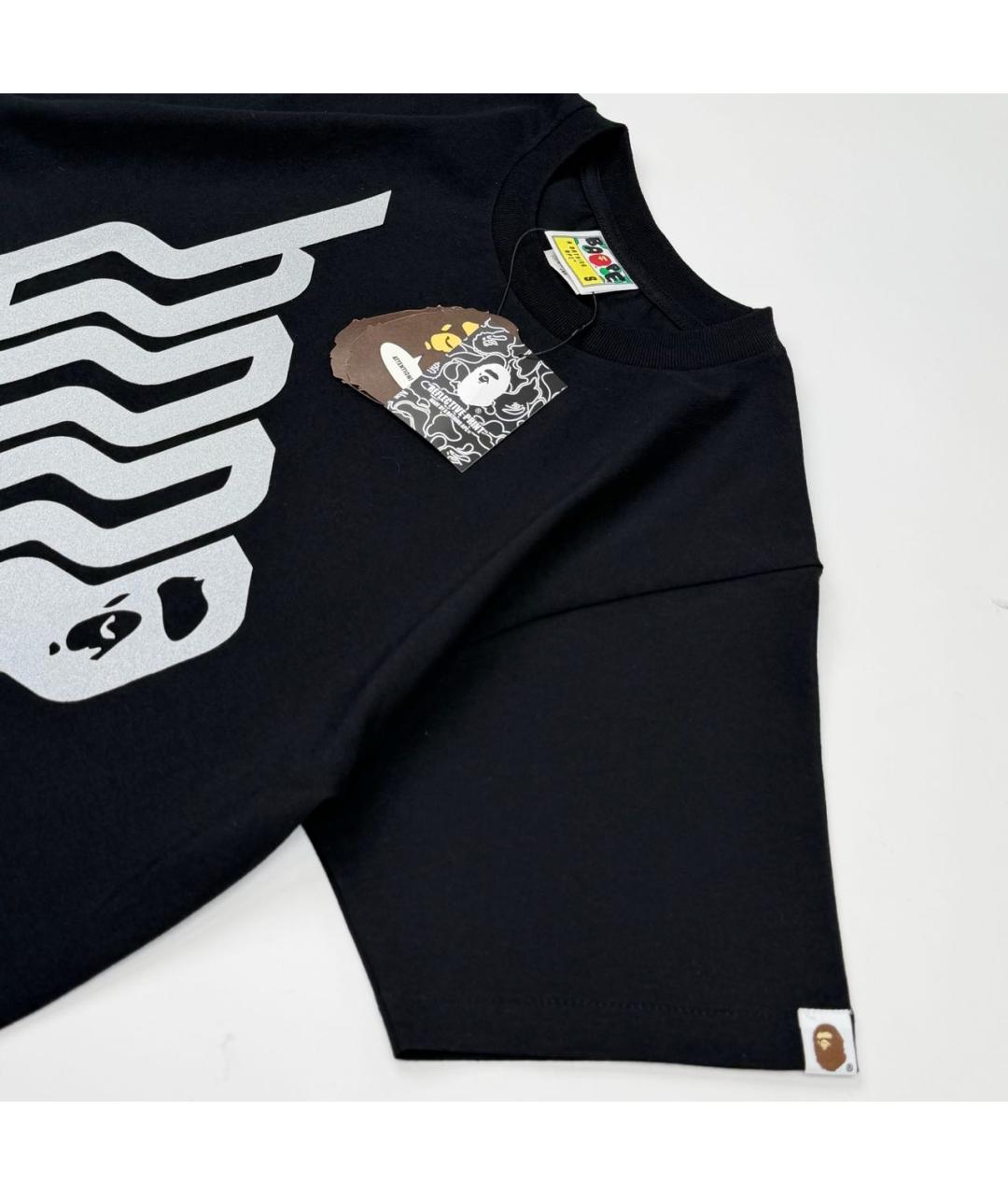 BAPE Черная хлопковая футболка, фото 4