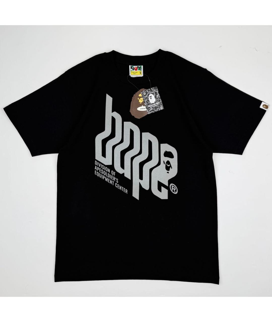 BAPE Черная хлопковая футболка, фото 7