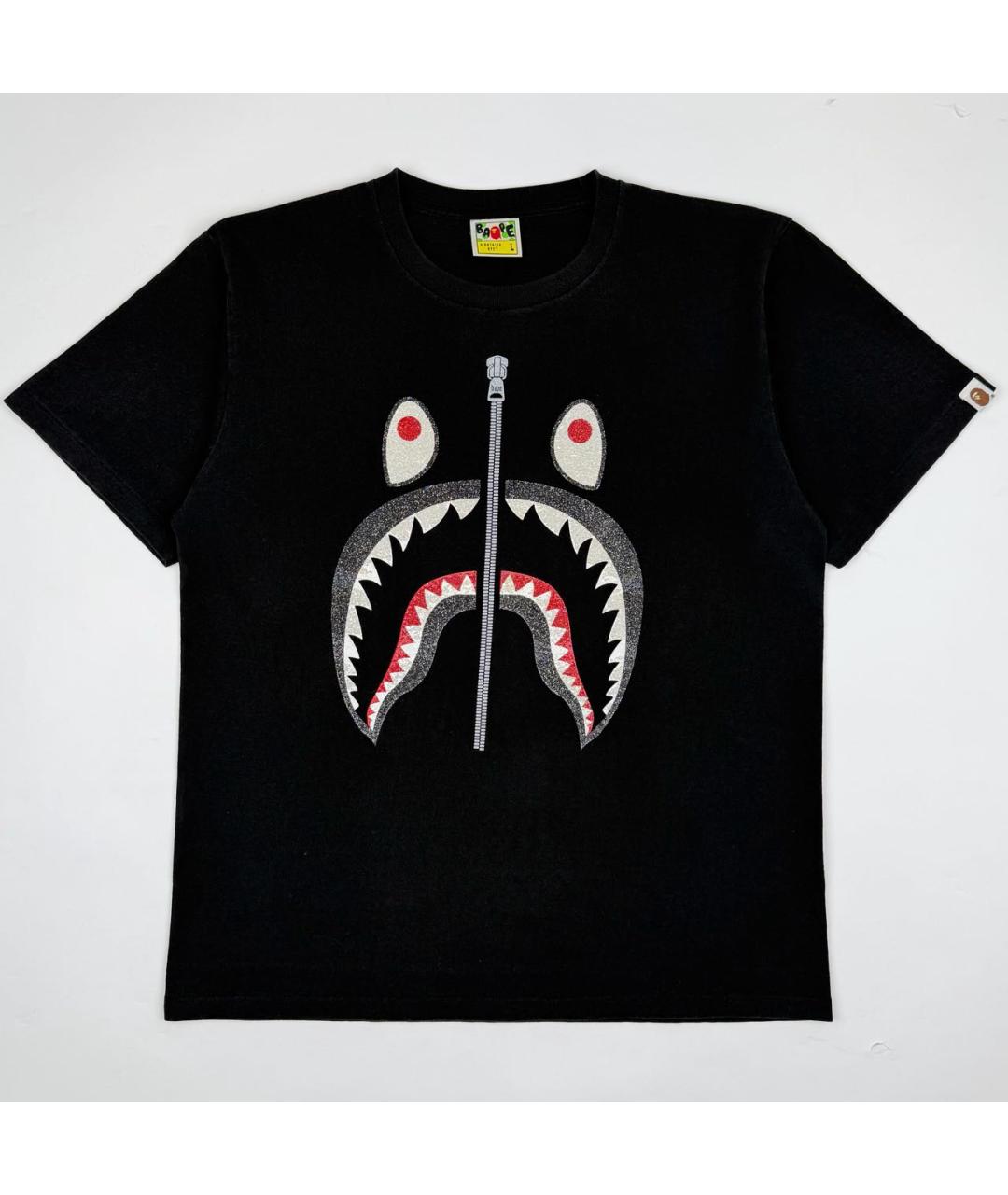 BAPE Черная хлопковая футболка, фото 7