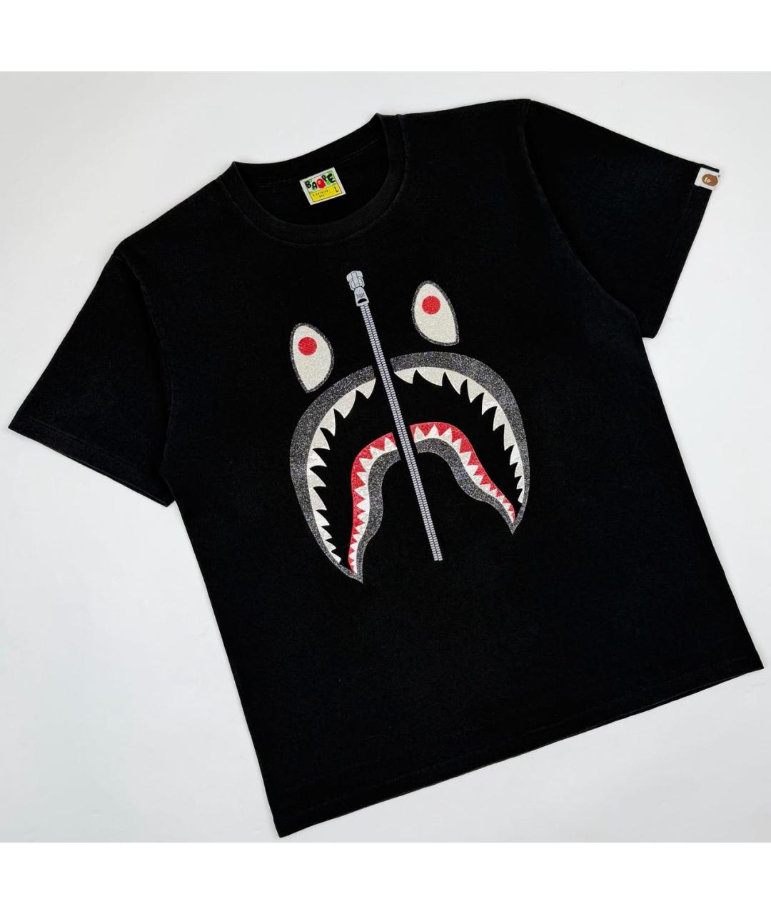 BAPE Черная хлопковая футболка, фото 5