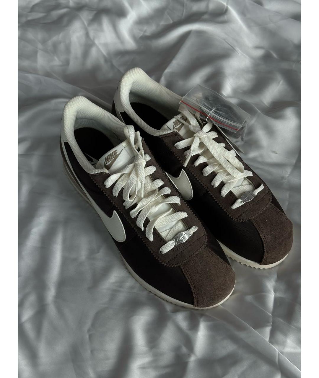 NIKE Коричневые текстильные кроссовки, фото 4