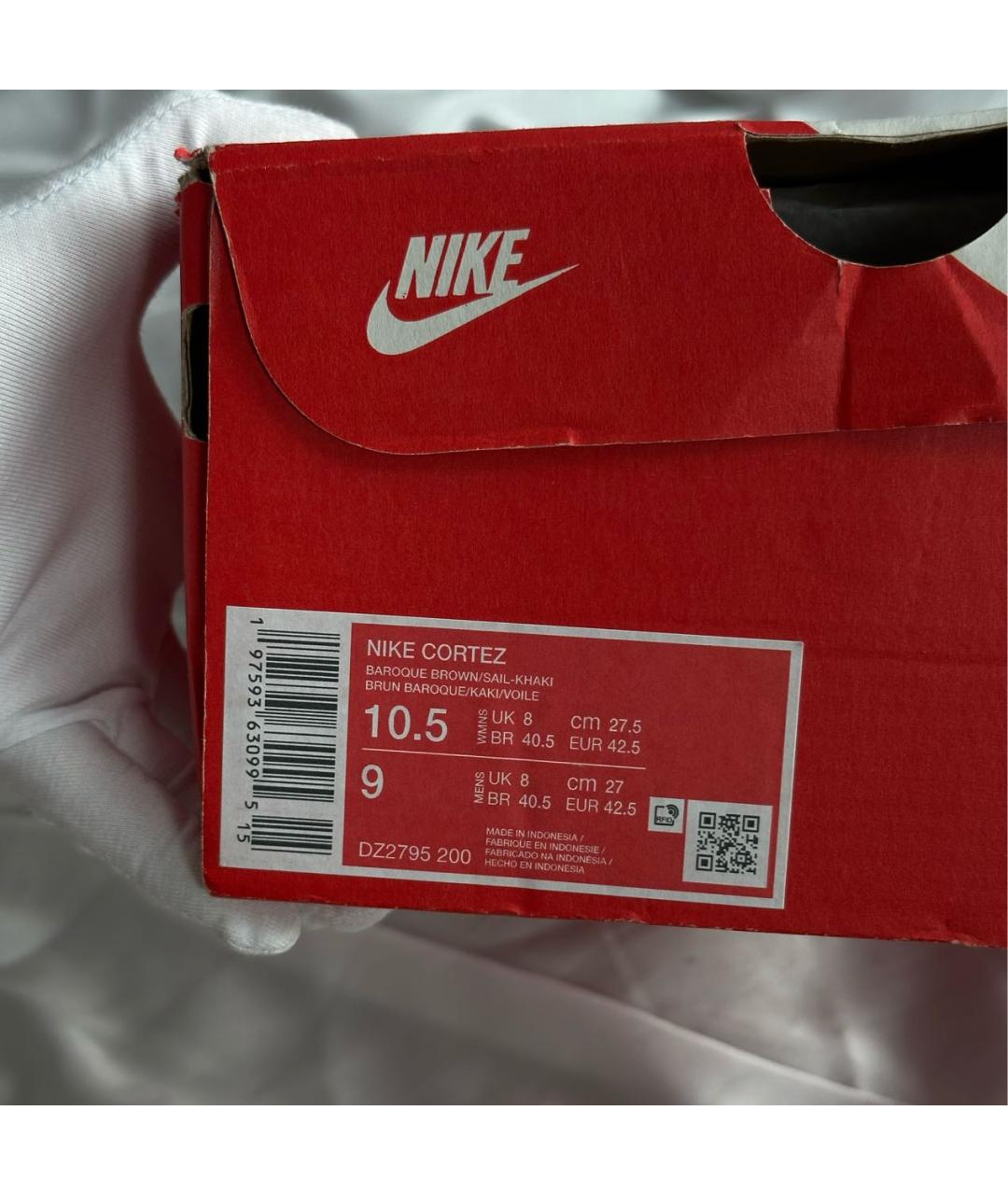 NIKE Коричневые текстильные кроссовки, фото 8