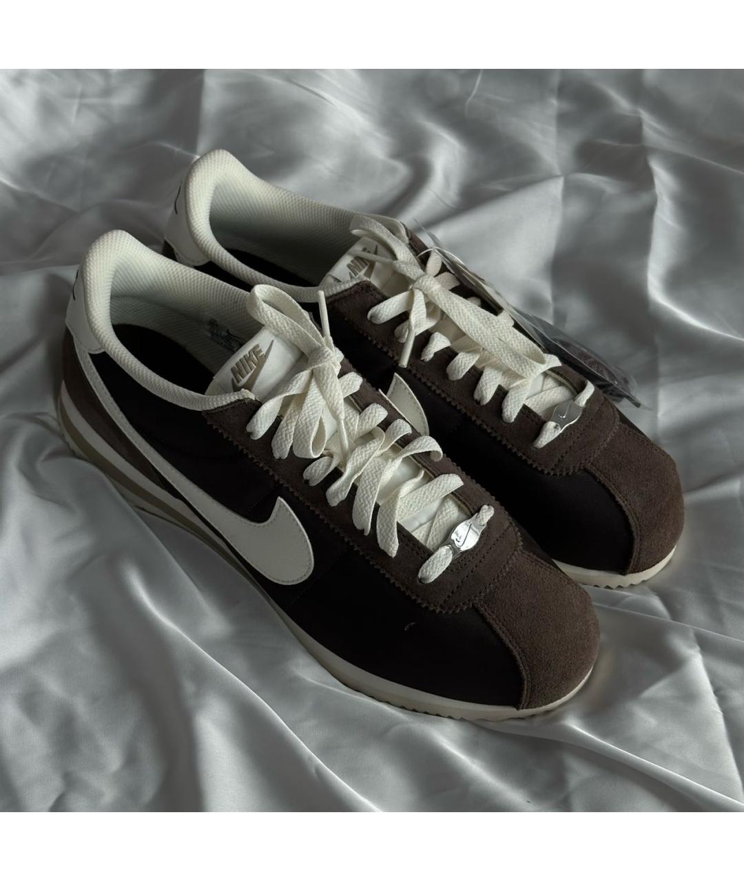 NIKE Коричневые текстильные кроссовки, фото 5
