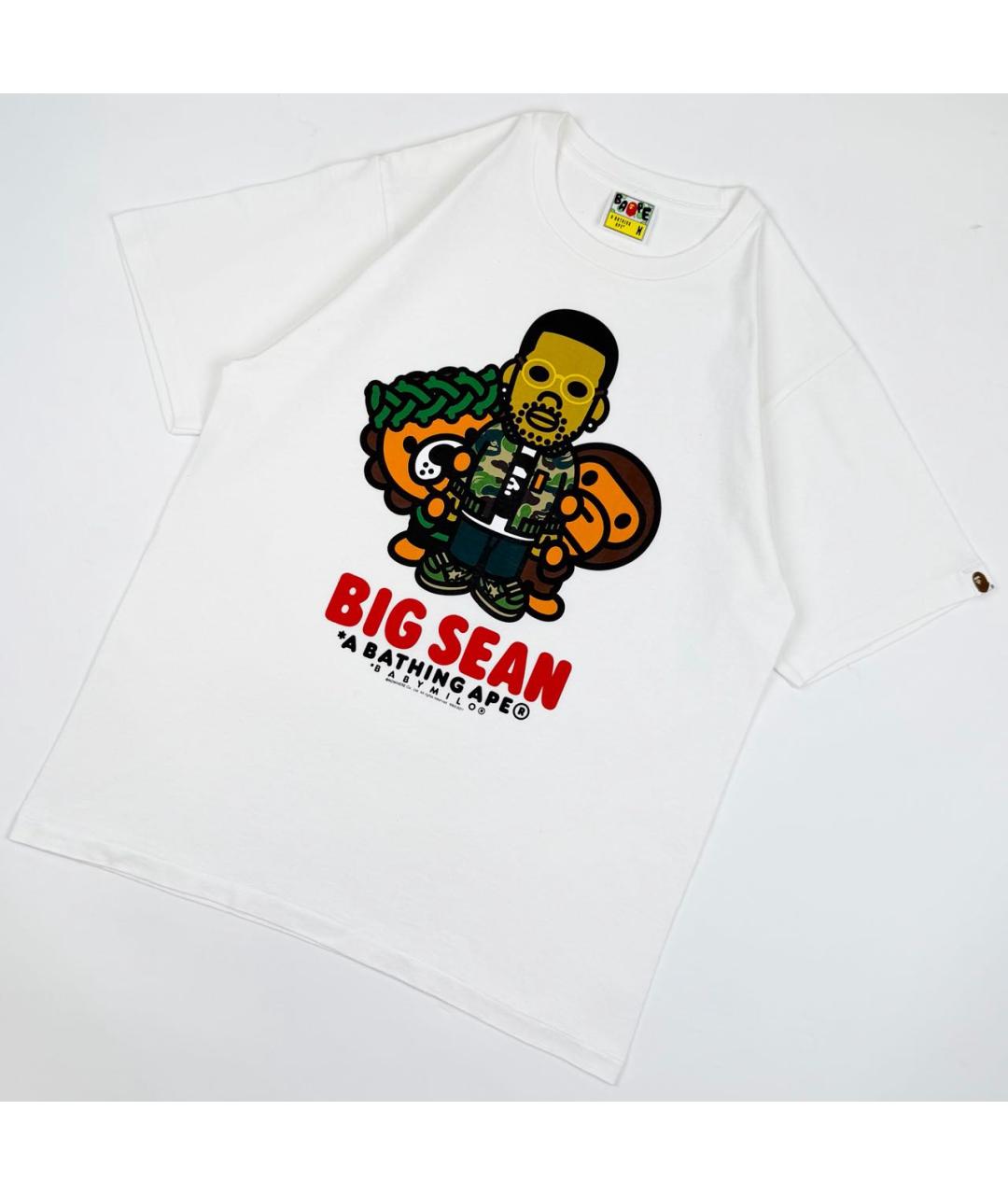 BAPE Белая хлопковая футболка, фото 6