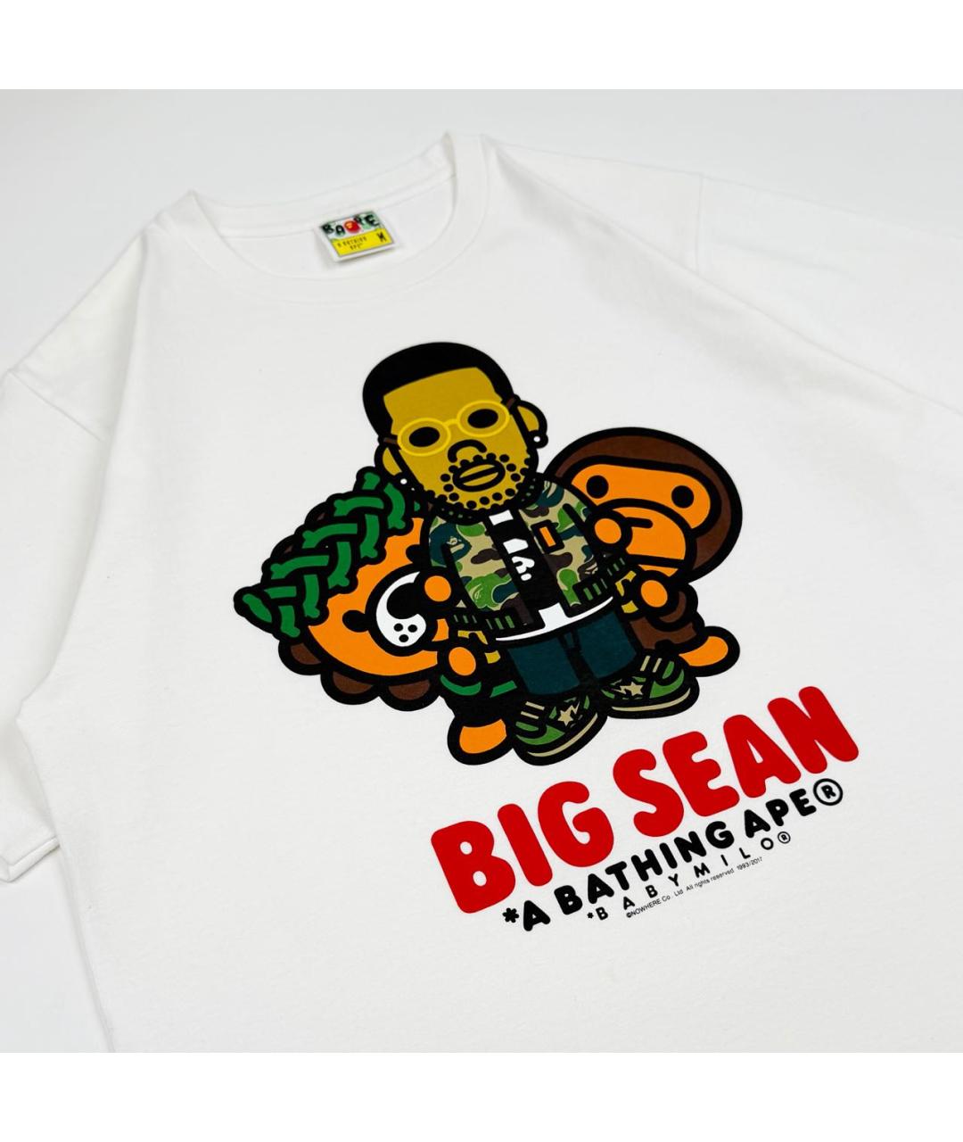 BAPE Белая хлопковая футболка, фото 3