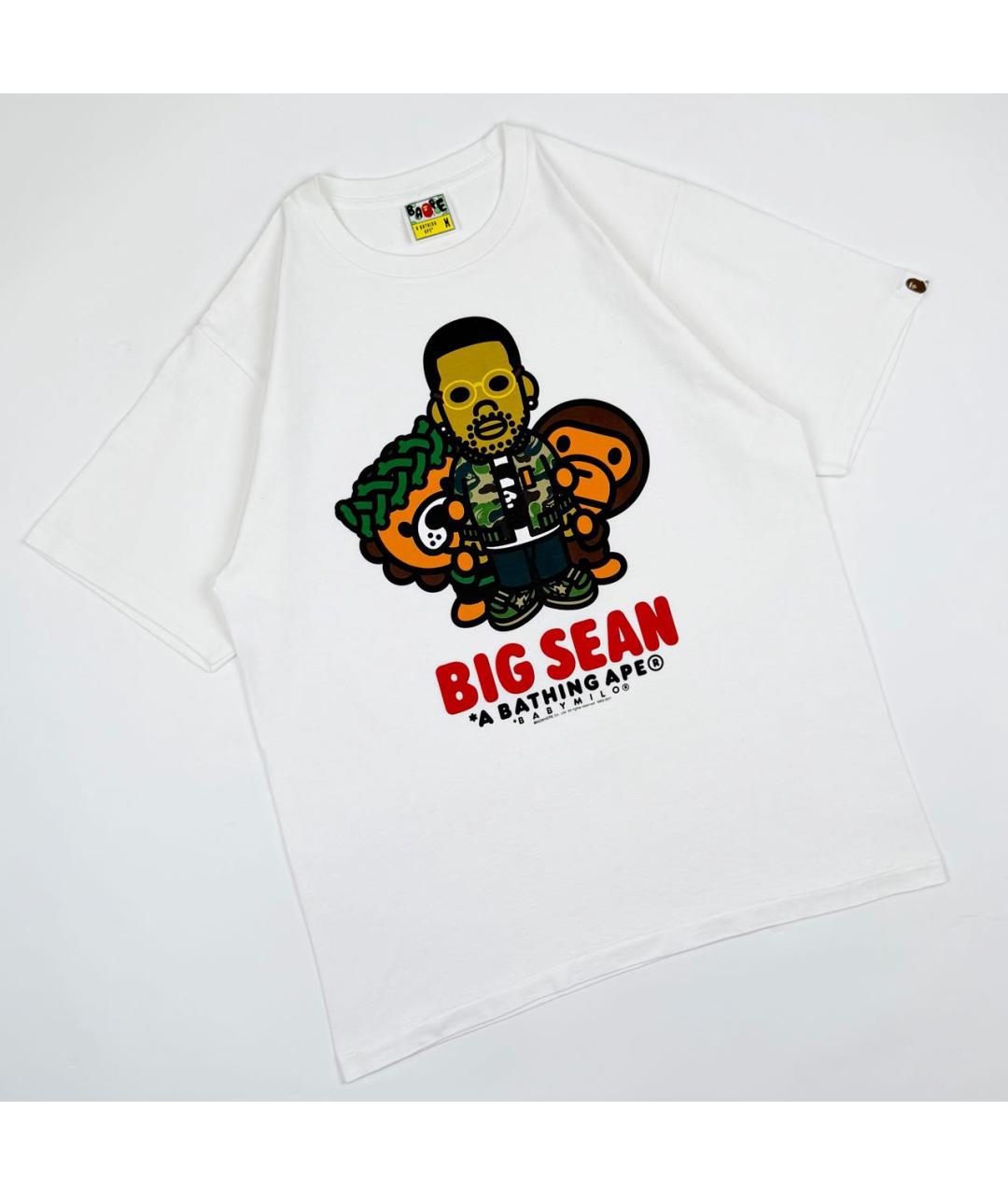 BAPE Белая хлопковая футболка, фото 5