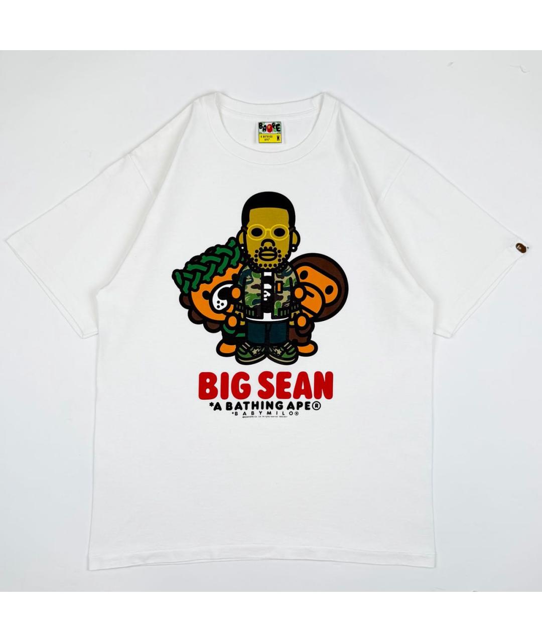 BAPE Белая хлопковая футболка, фото 7